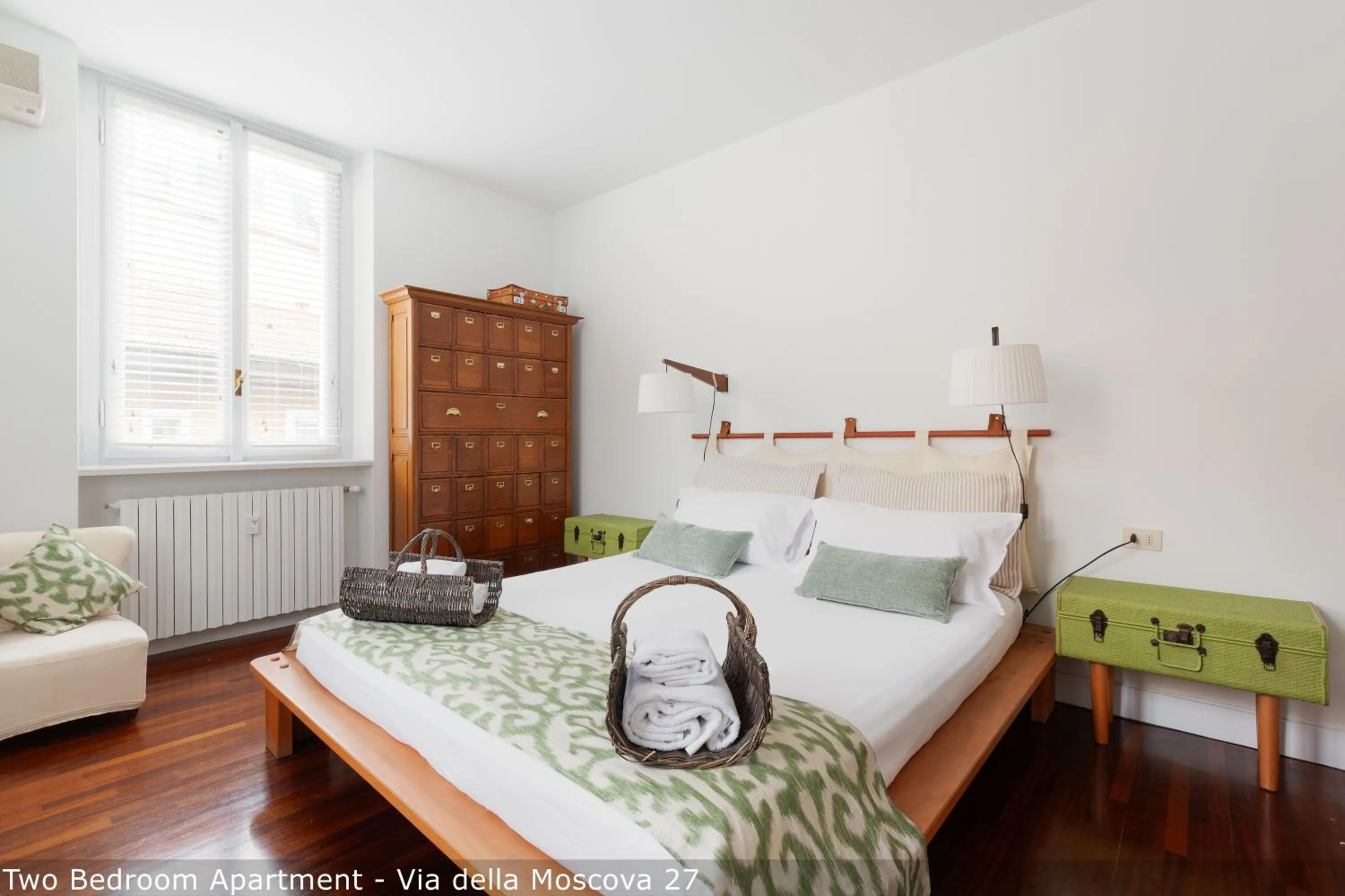 Bed in Brera Apartments in Moscova