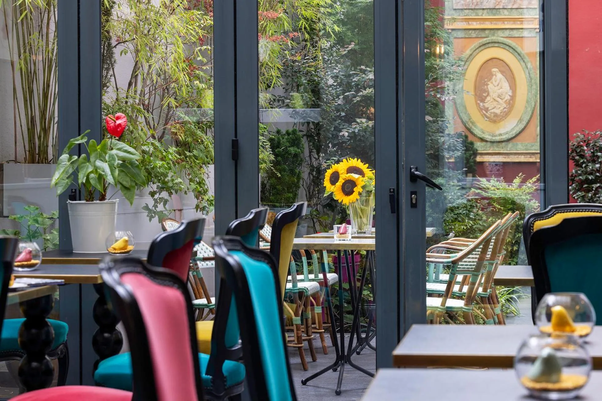 Patio in Hotel Muguet