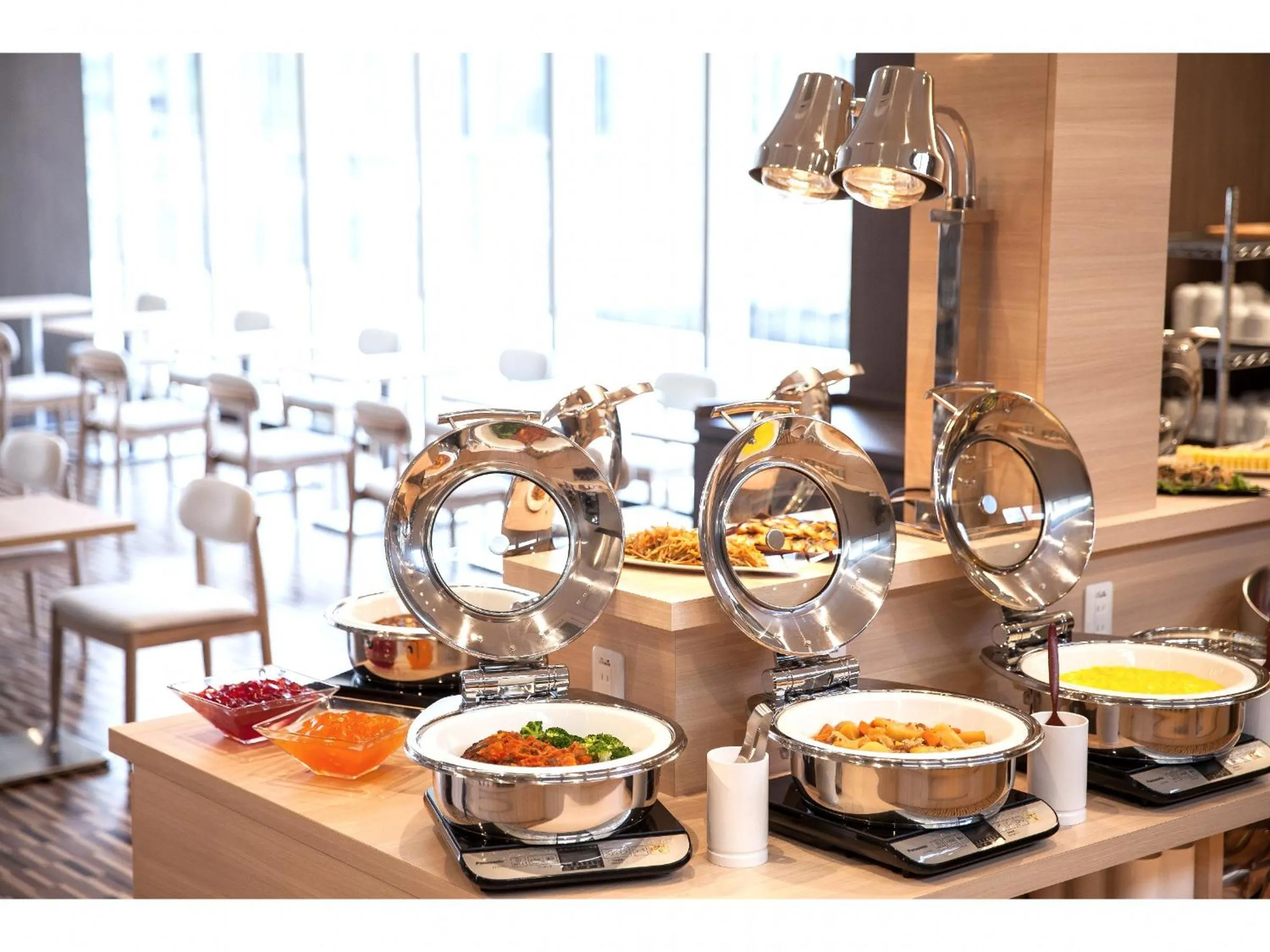 Buffet breakfast in Y's Hotel Asahikawa Ekimae