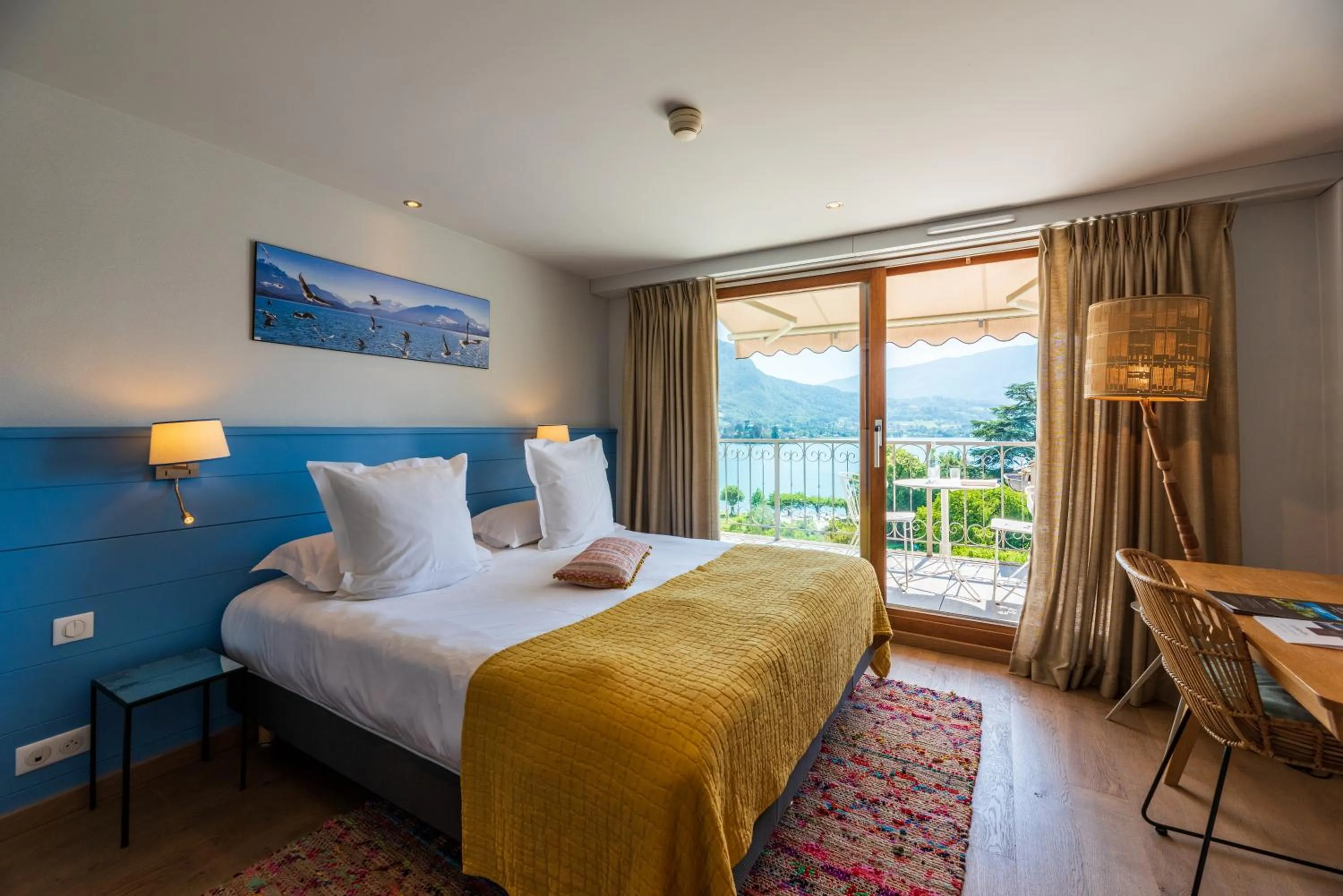 Photo of the whole room, Bed in Hôtel Beau Site Talloires B SPA