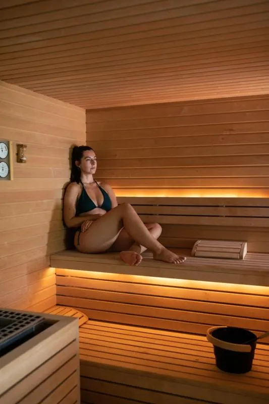 Sauna in Hôtel Beau Site Talloires B SPA