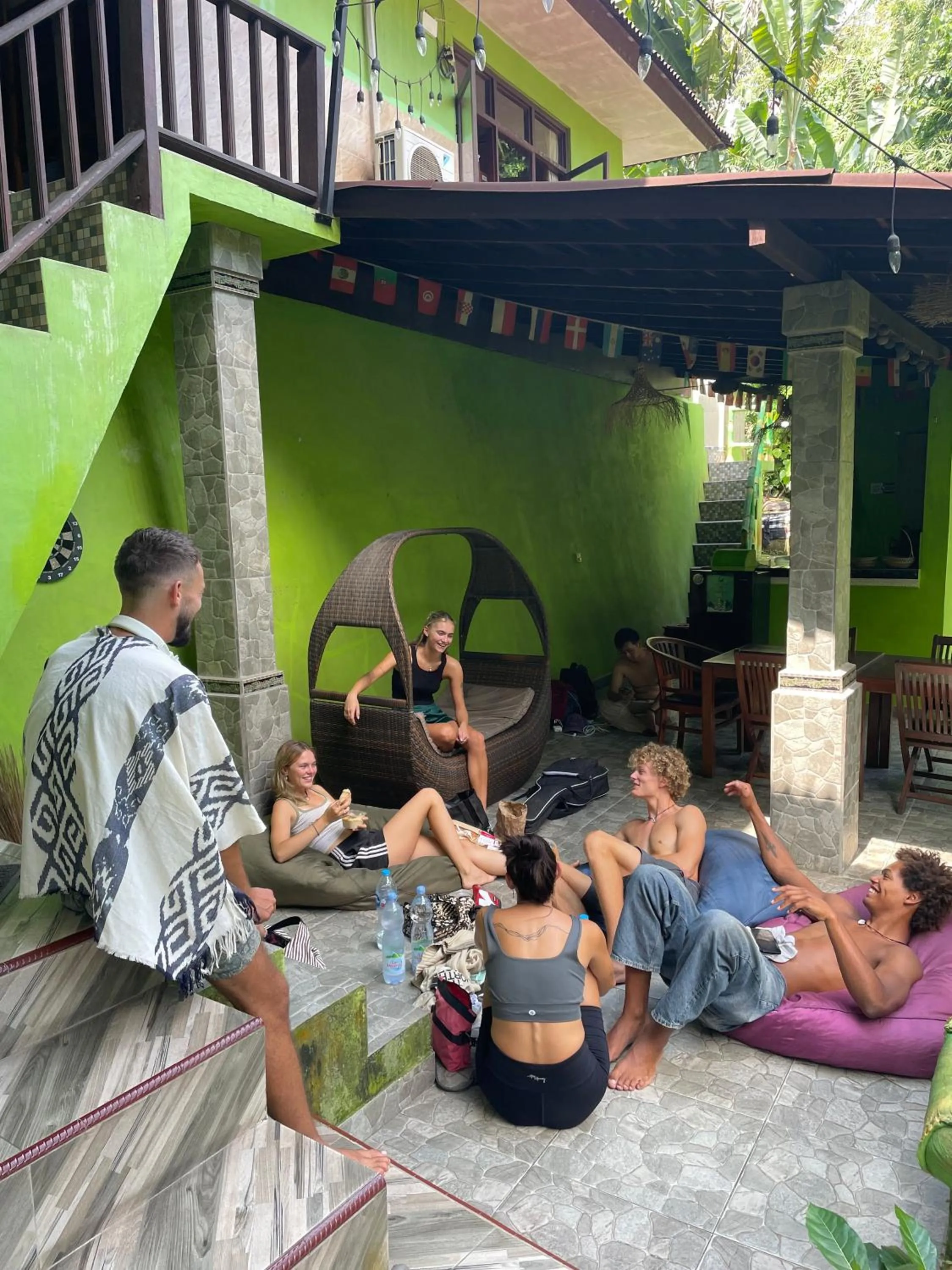 Patio in WW Backpackers