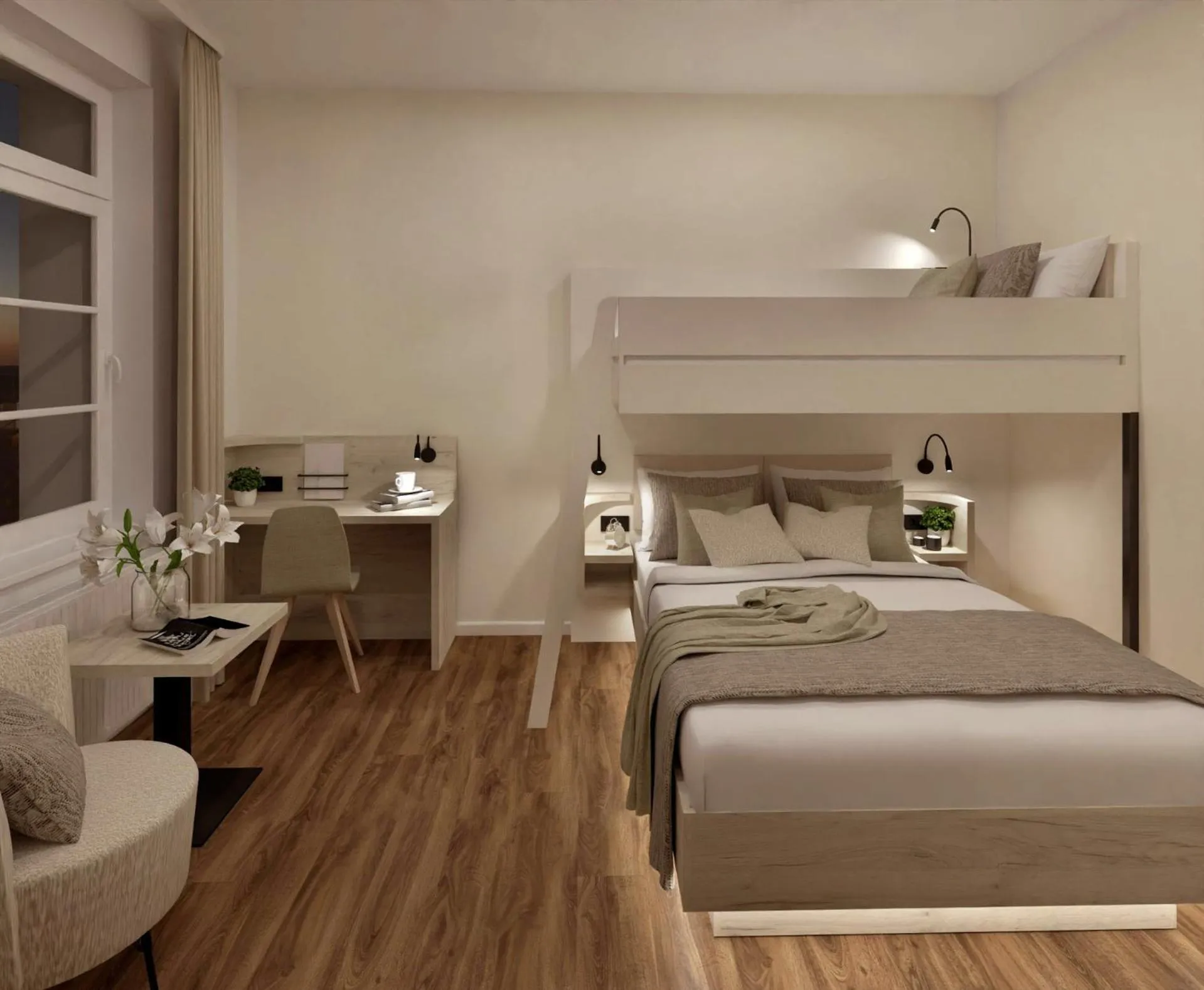 Photo of the whole room, Bed in Johanniter Gästehaus