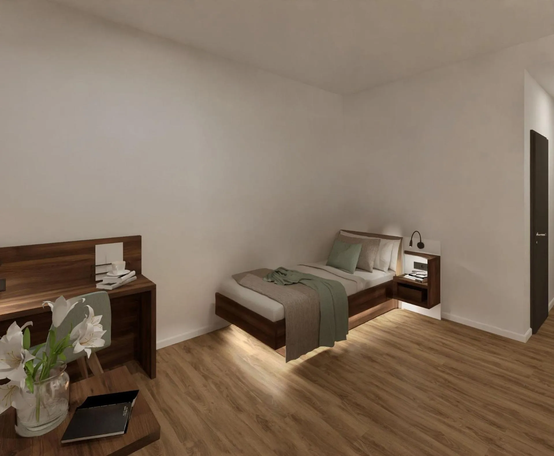 Photo of the whole room, Bed in Johanniter Gästehaus