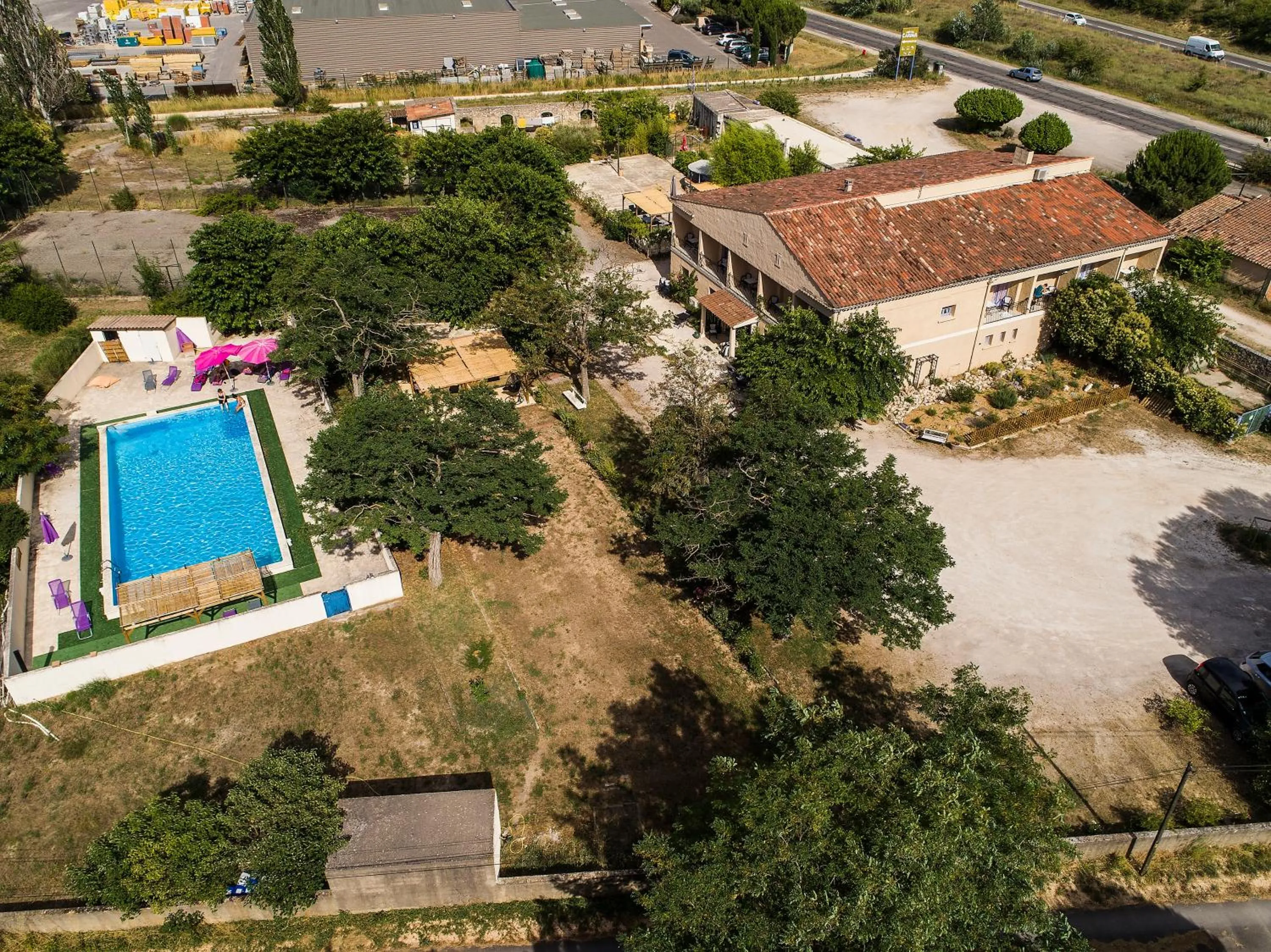 Patio in Hotel Carina