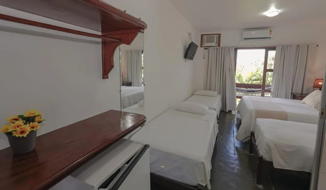 Bedroom, Bed in Pousada Guaratiba