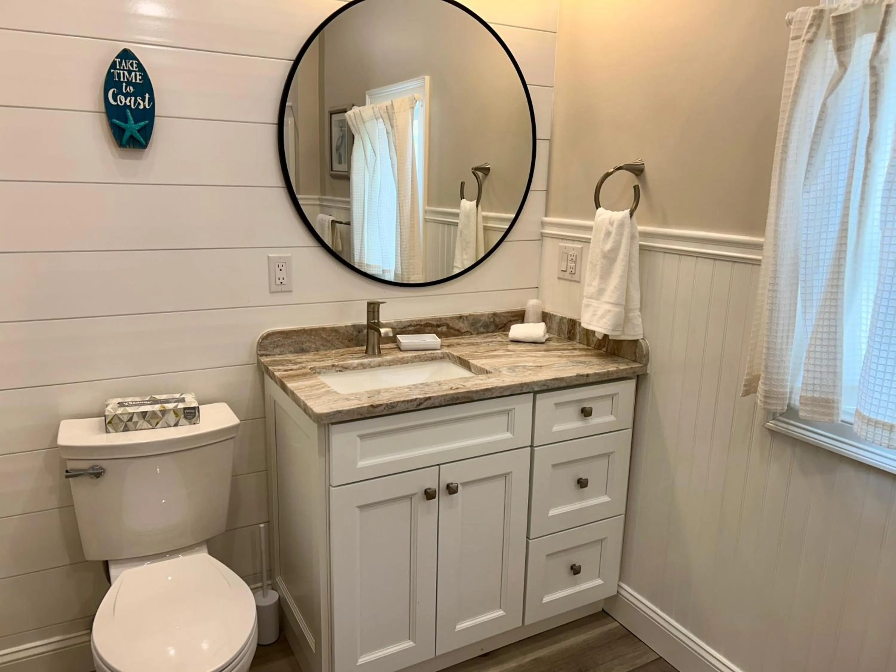 Bathroom in Falmouth Heights Motor Lodge