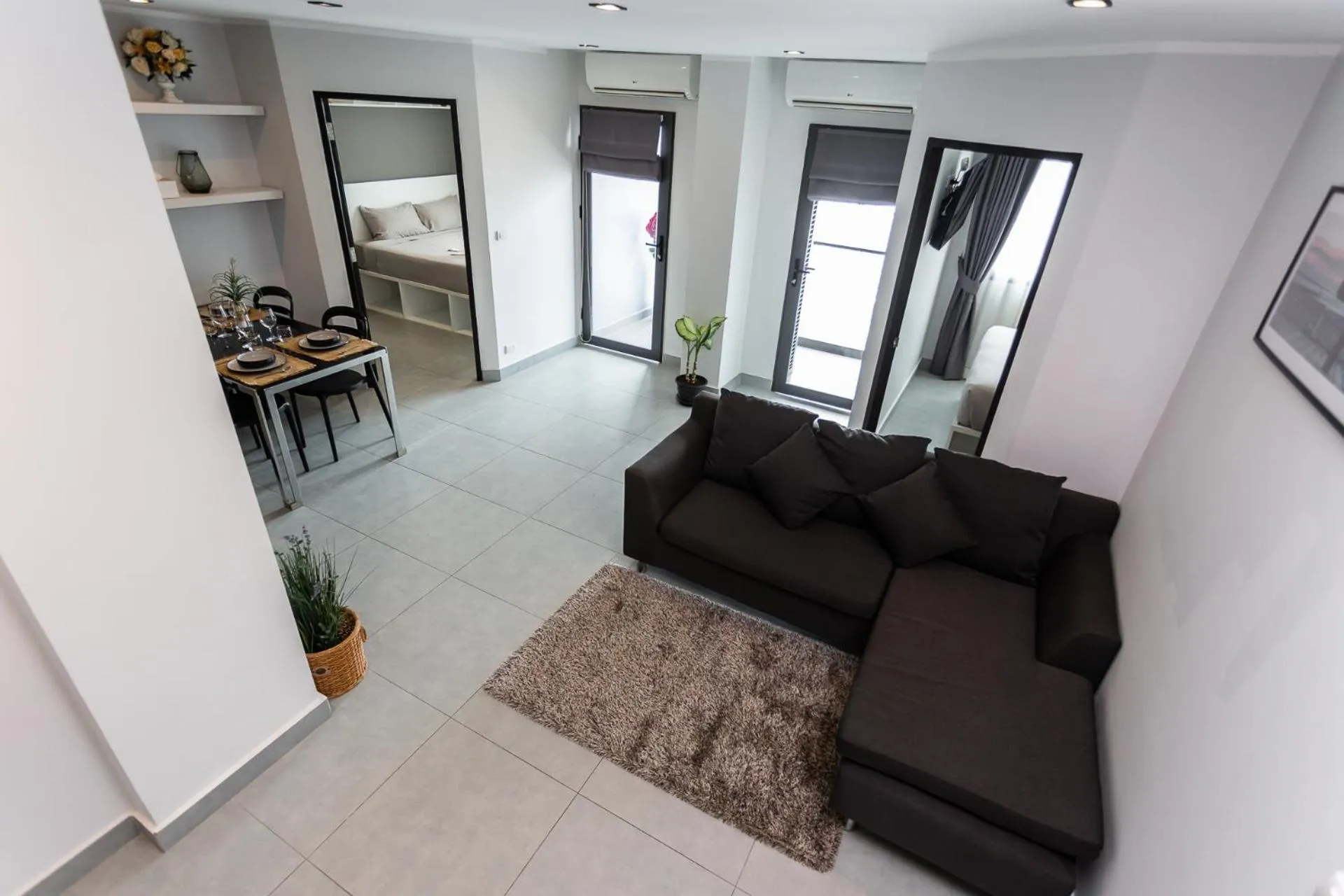 Living room in NOON Village Tower 1