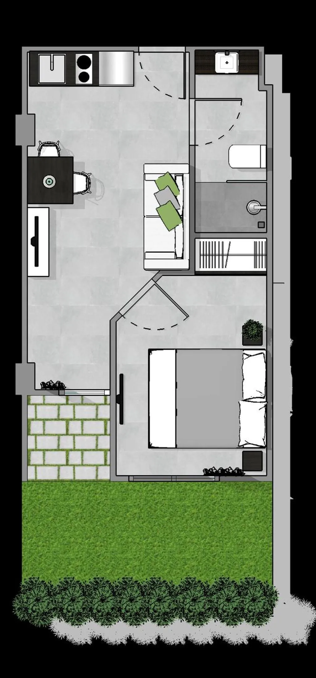 Floor plan in NOON Village Tower 1
