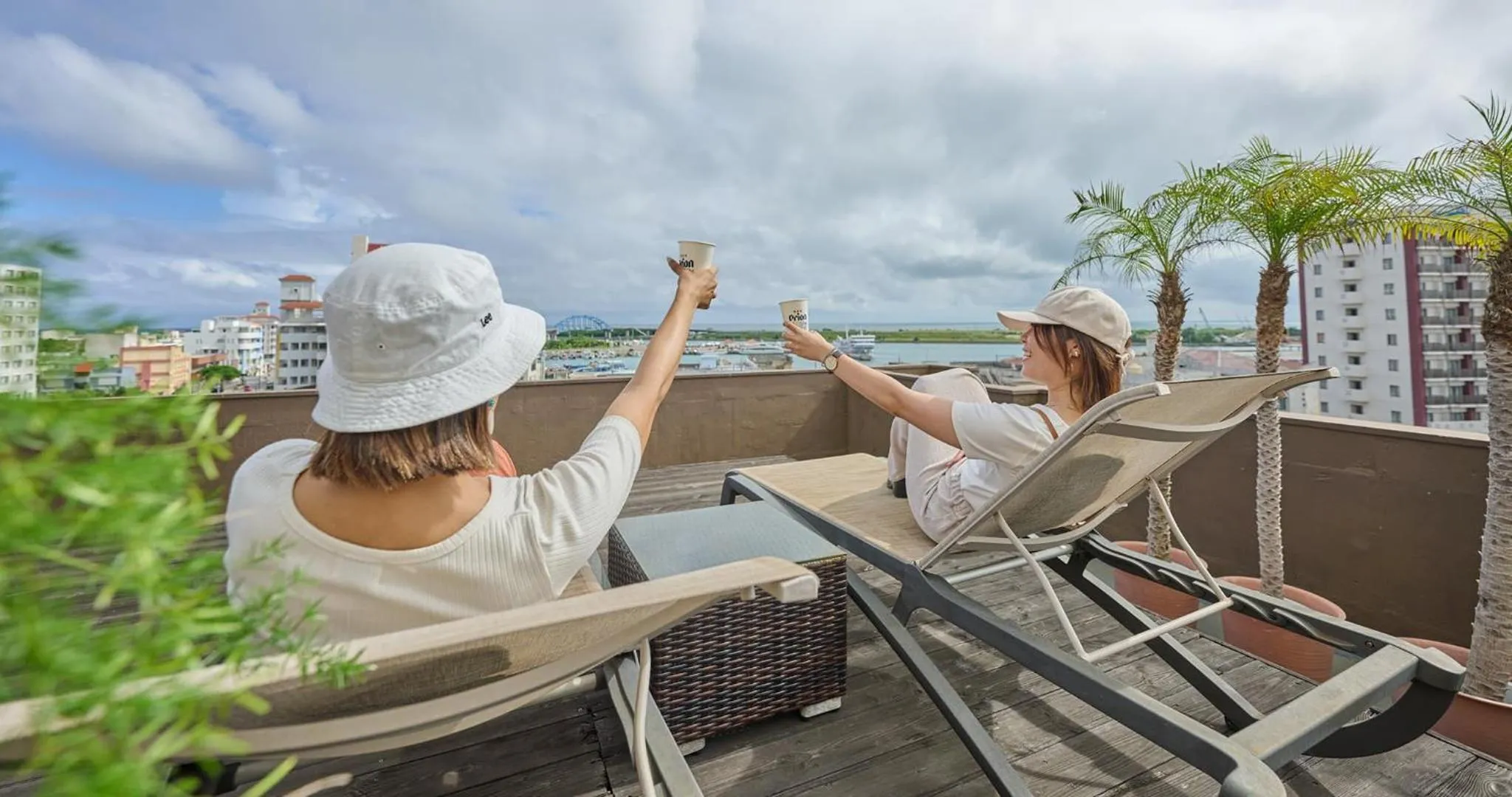 Balcony/Terrace in Ishigakijima Hotel Cucule