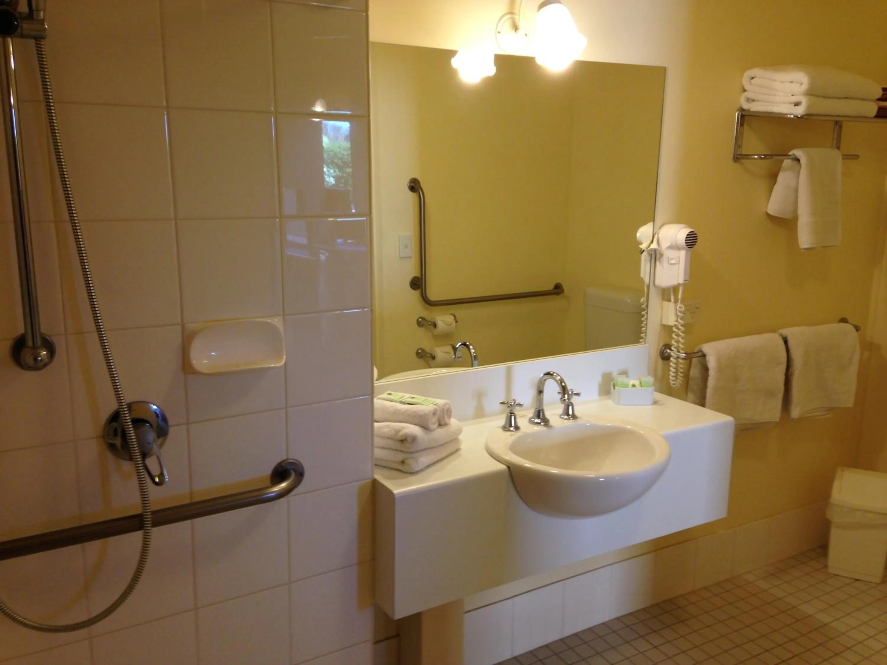 Bathroom in Hopkins House Motel and Apartments