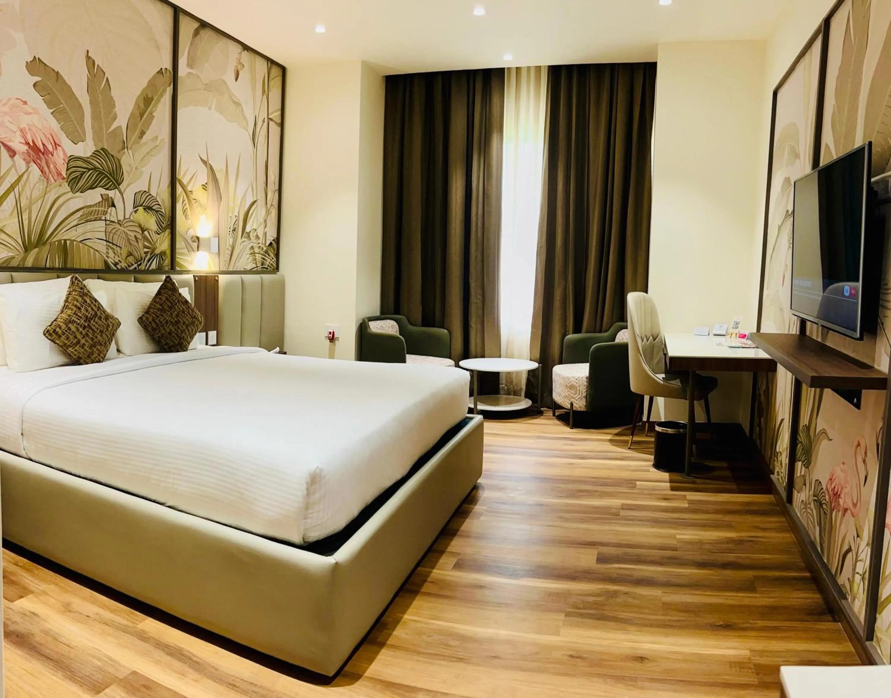 Bedroom, Bed in Ramada Resort by Wyndham Kochi