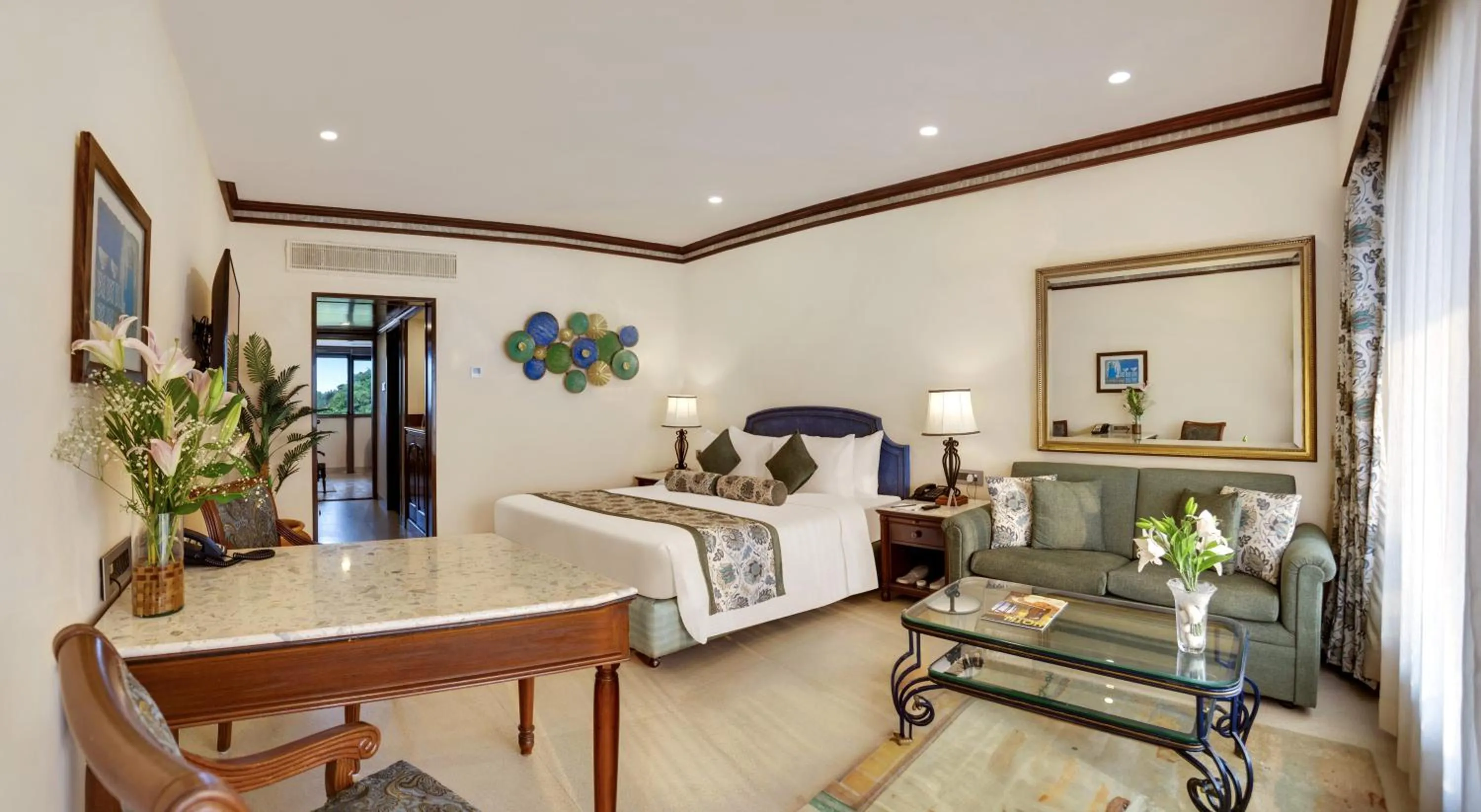 View (from property/room), Bed in Bogmallo Beach Resort