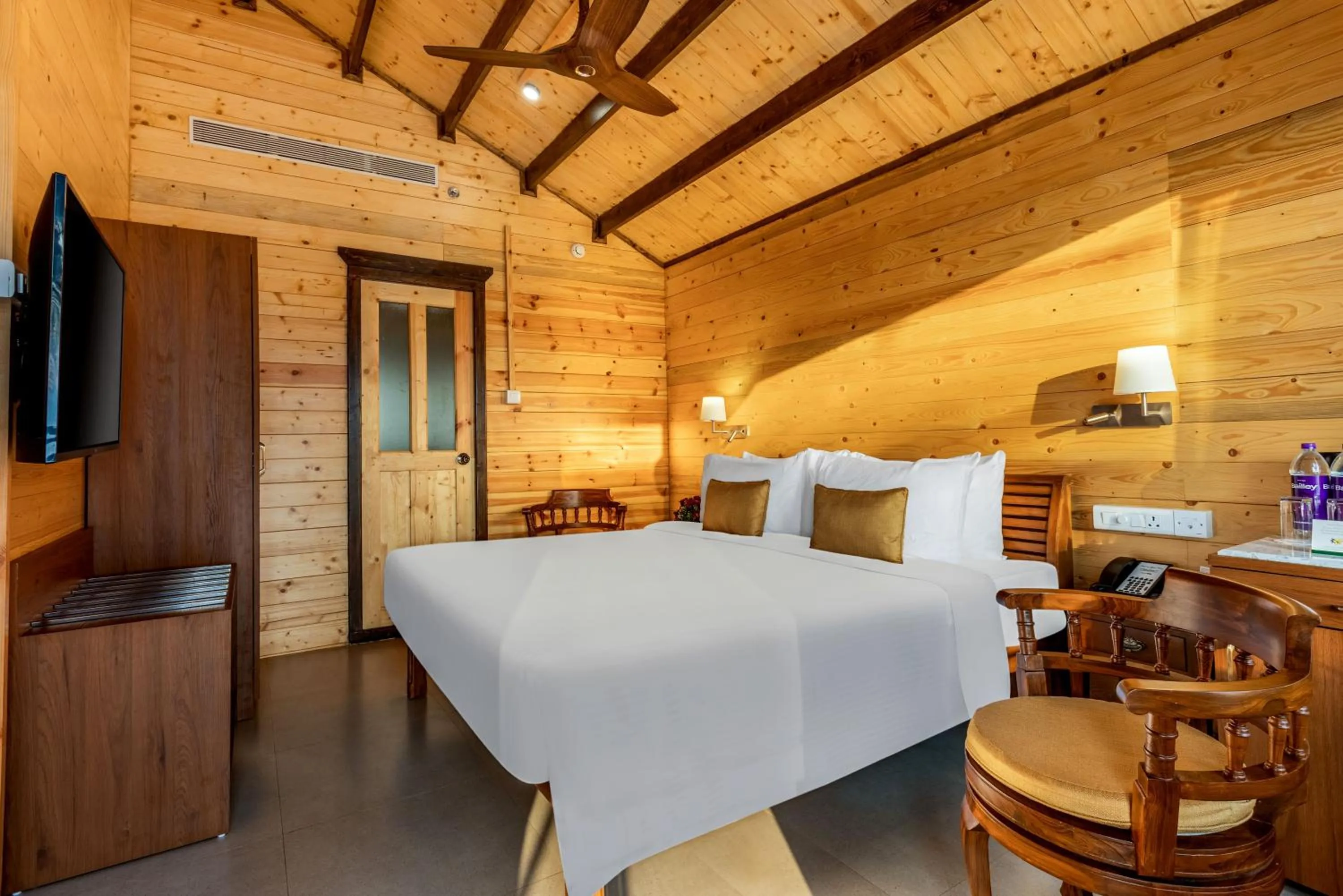 View (from property/room), Bed in Bogmallo Beach Resort