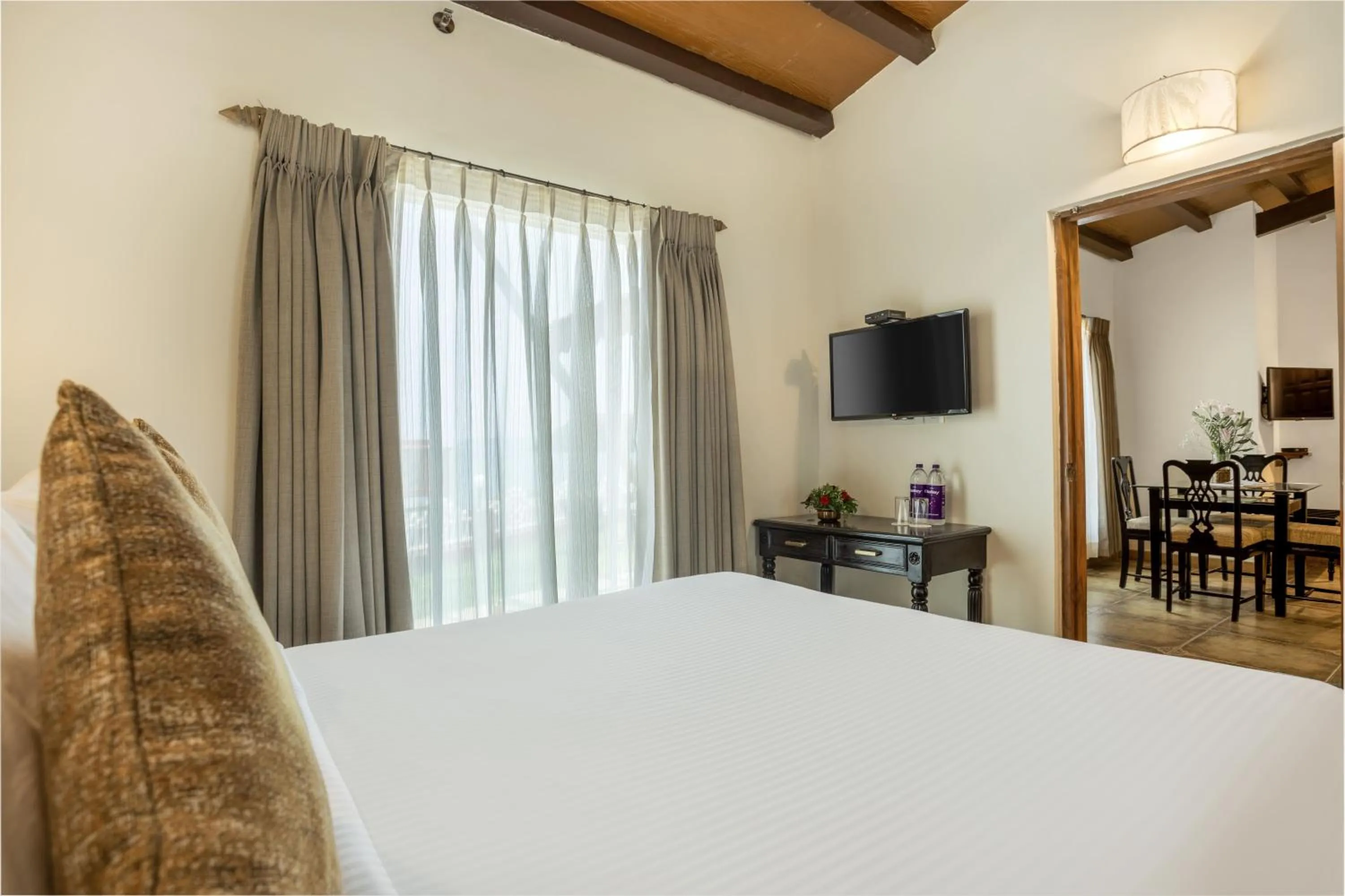 View (from property/room), Bed in Bogmallo Beach Resort