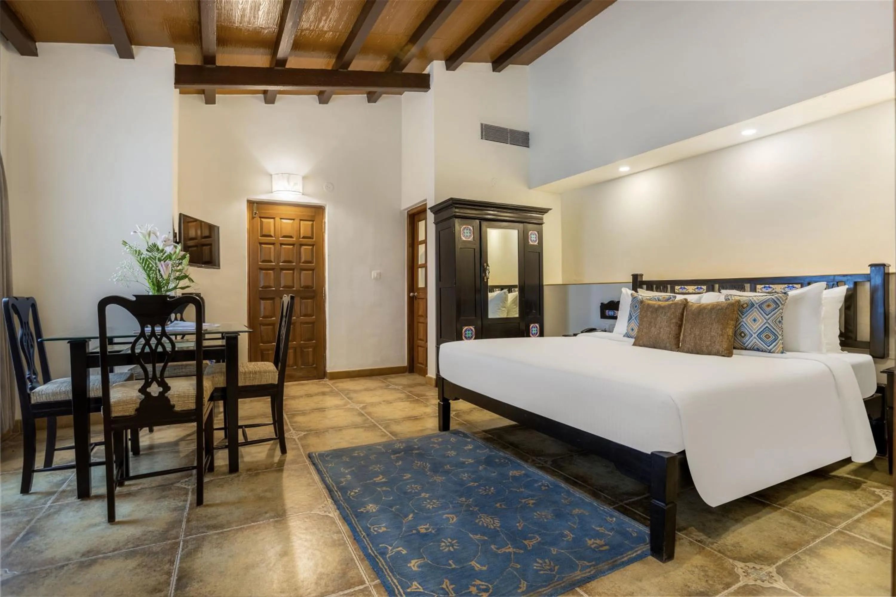 View (from property/room), Bed in Bogmallo Beach Resort