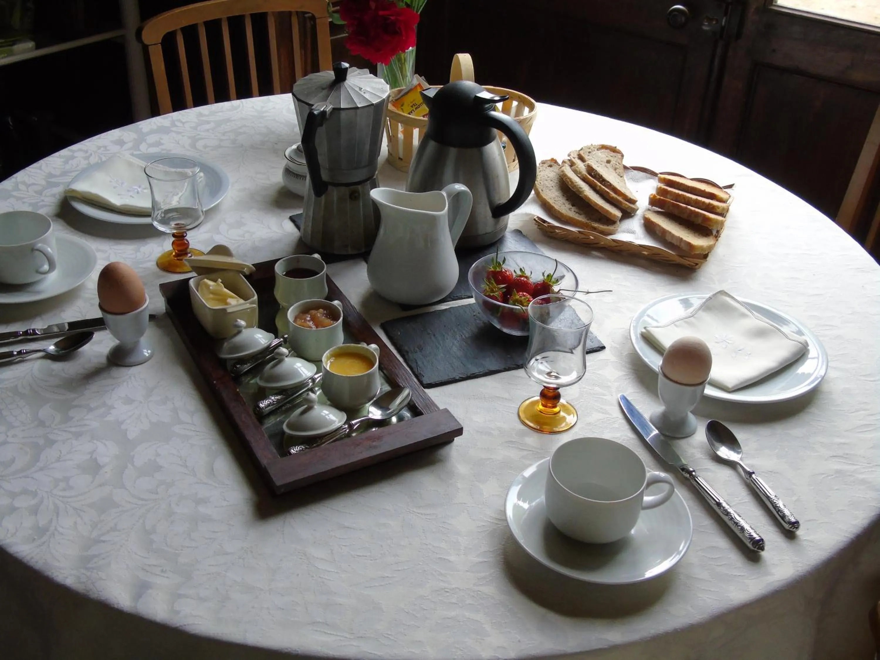 Breakfast in Eco Logis de Chantegrolle