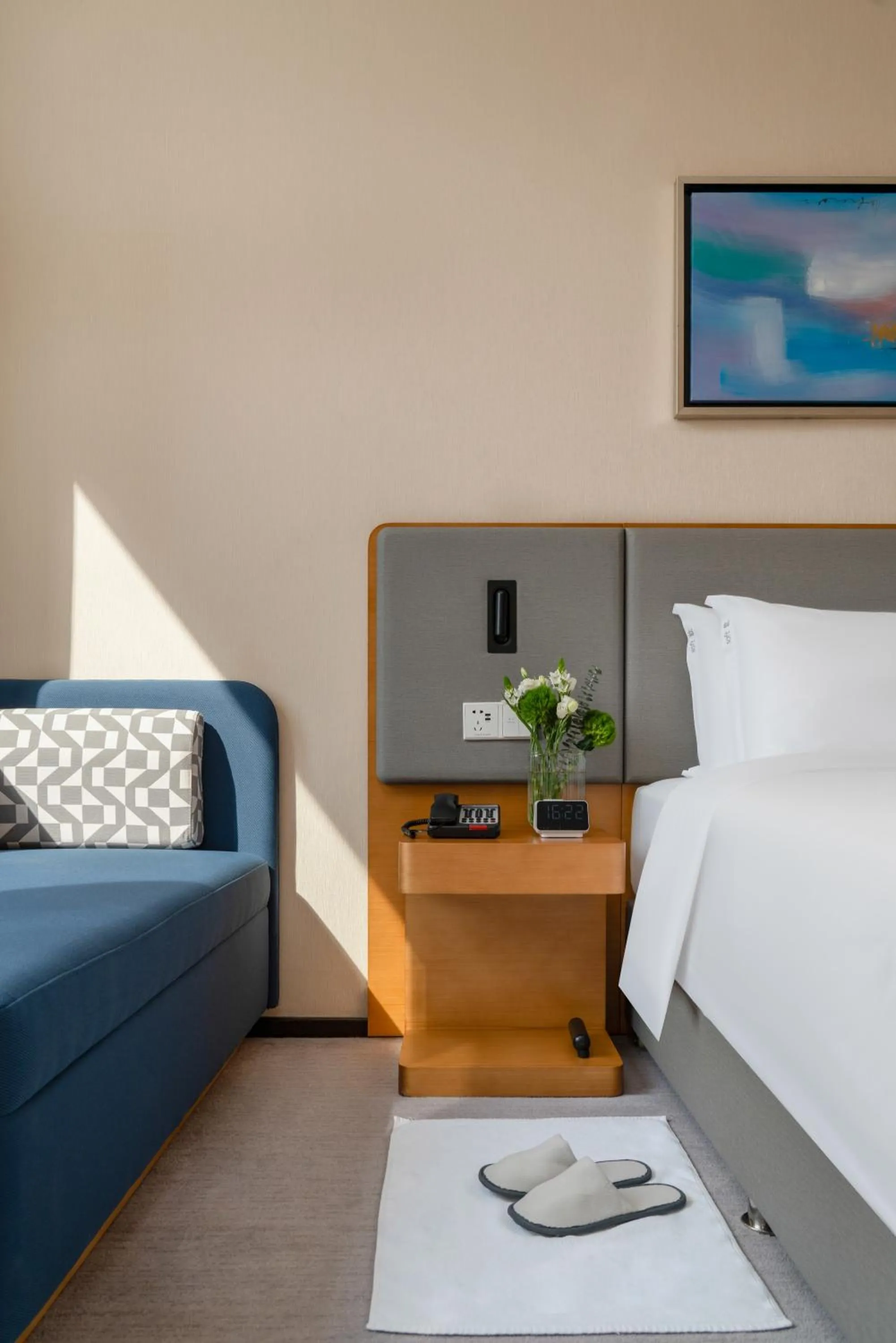 Bed in Holiday Inn Express Chengdu Gulou-Tianfu Square Chunxi Road Branch