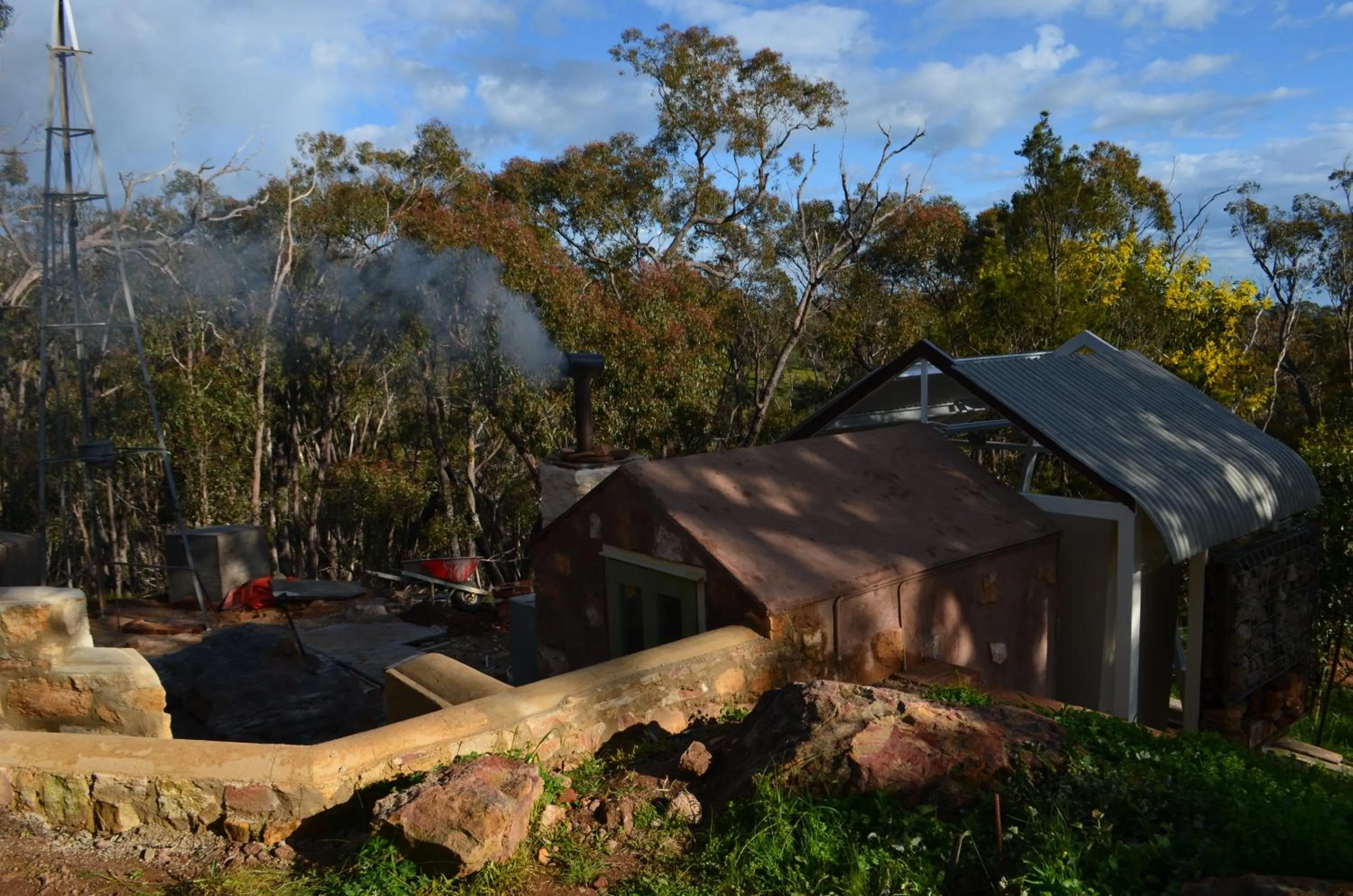 Sauna in Trestrail Cottage Accommodation
