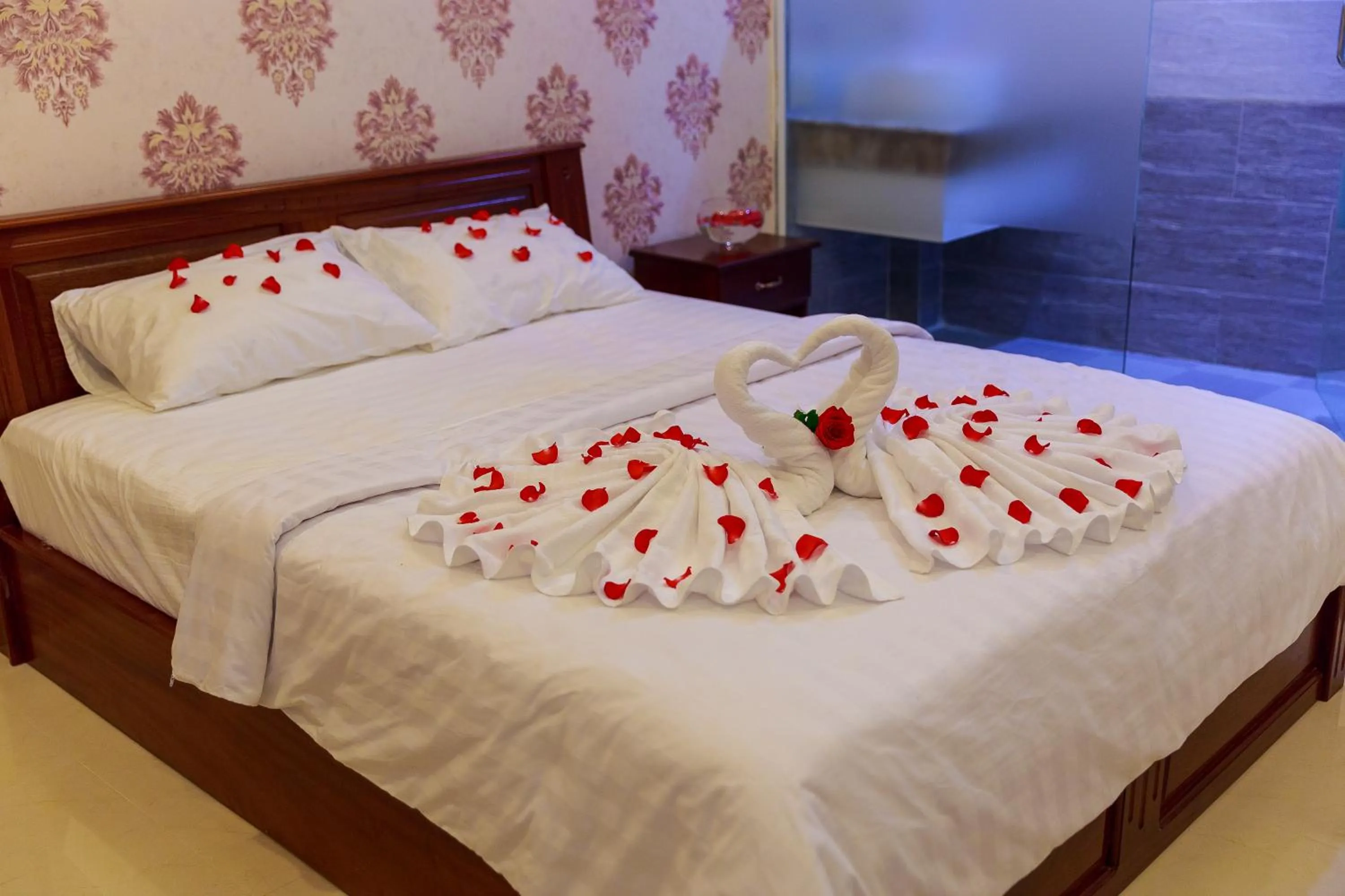 Bed in VẠN LỘC HOTEL