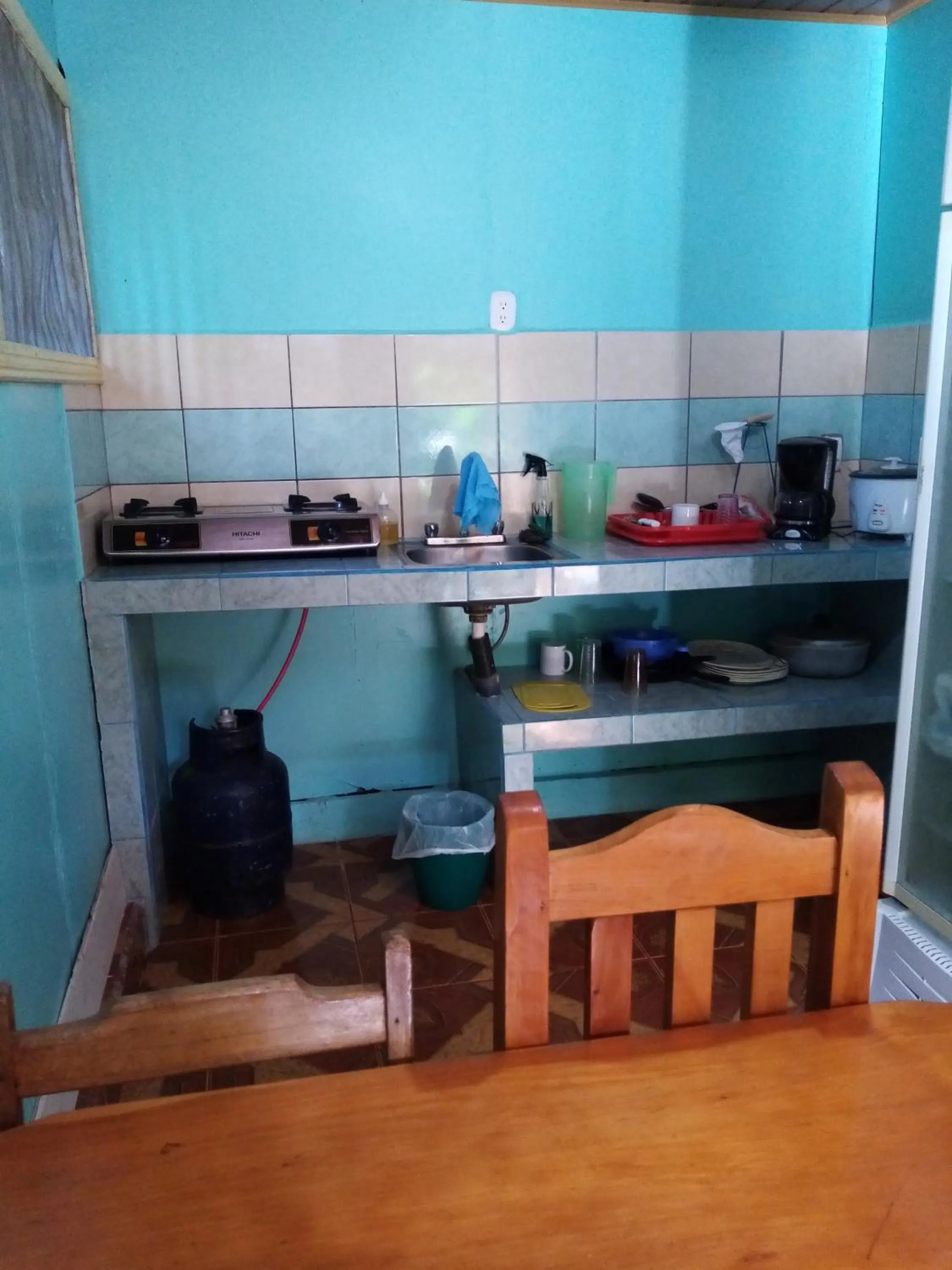 Kitchen or kitchenette in Cabinas Popular