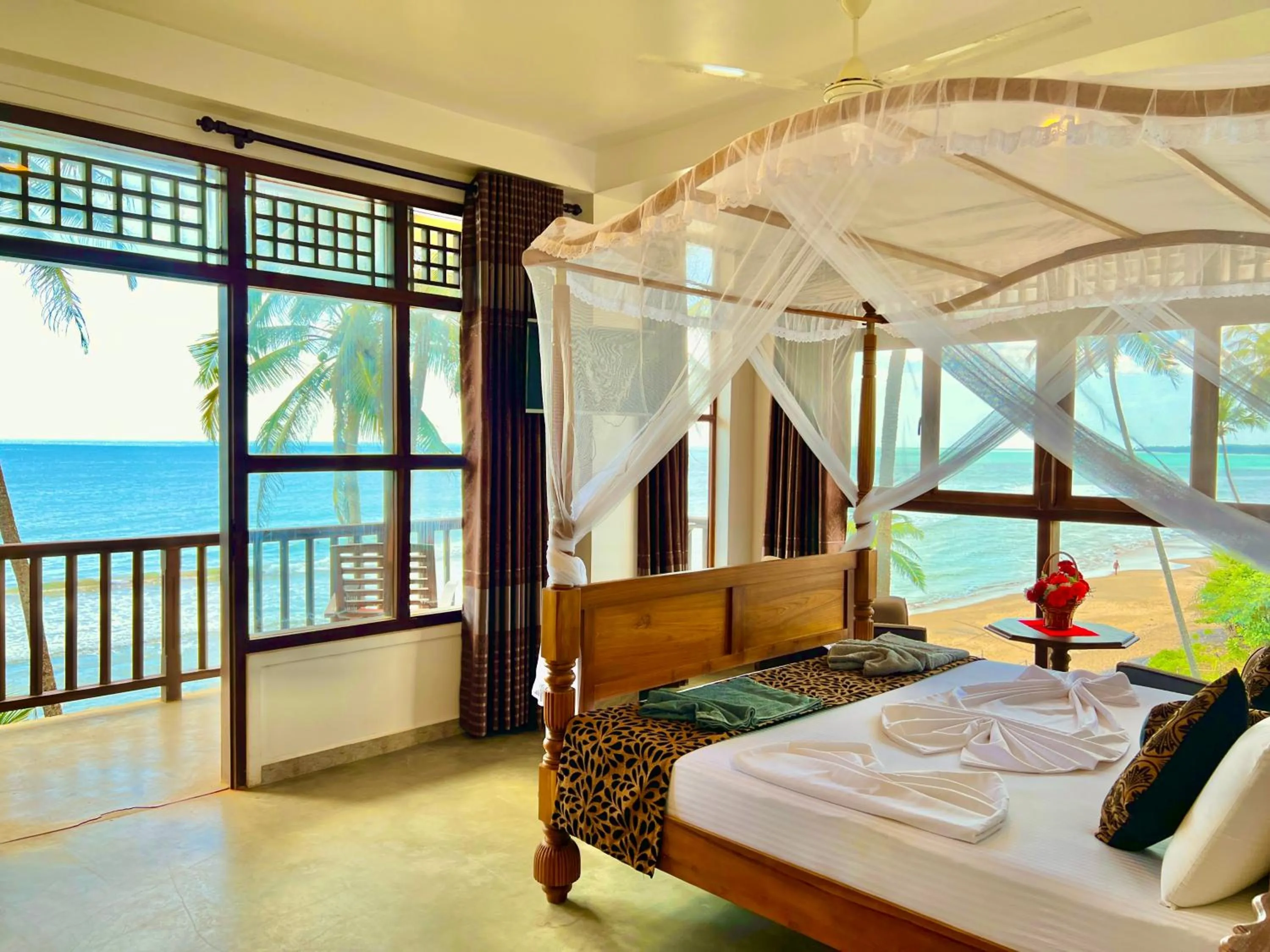 Bed in Top Secret Beach Hotel