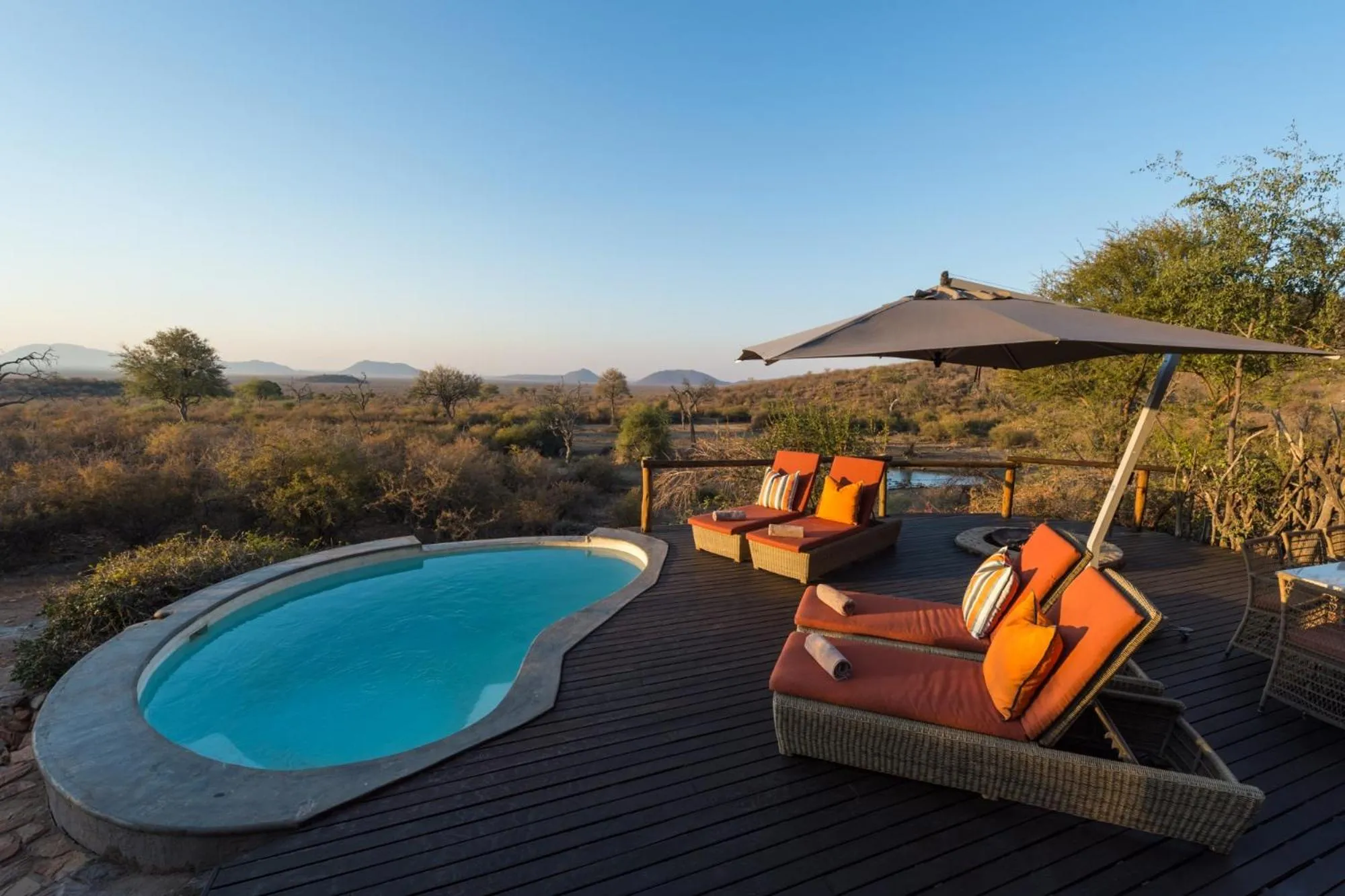 Swimming pool in Impodimo Game Lodge