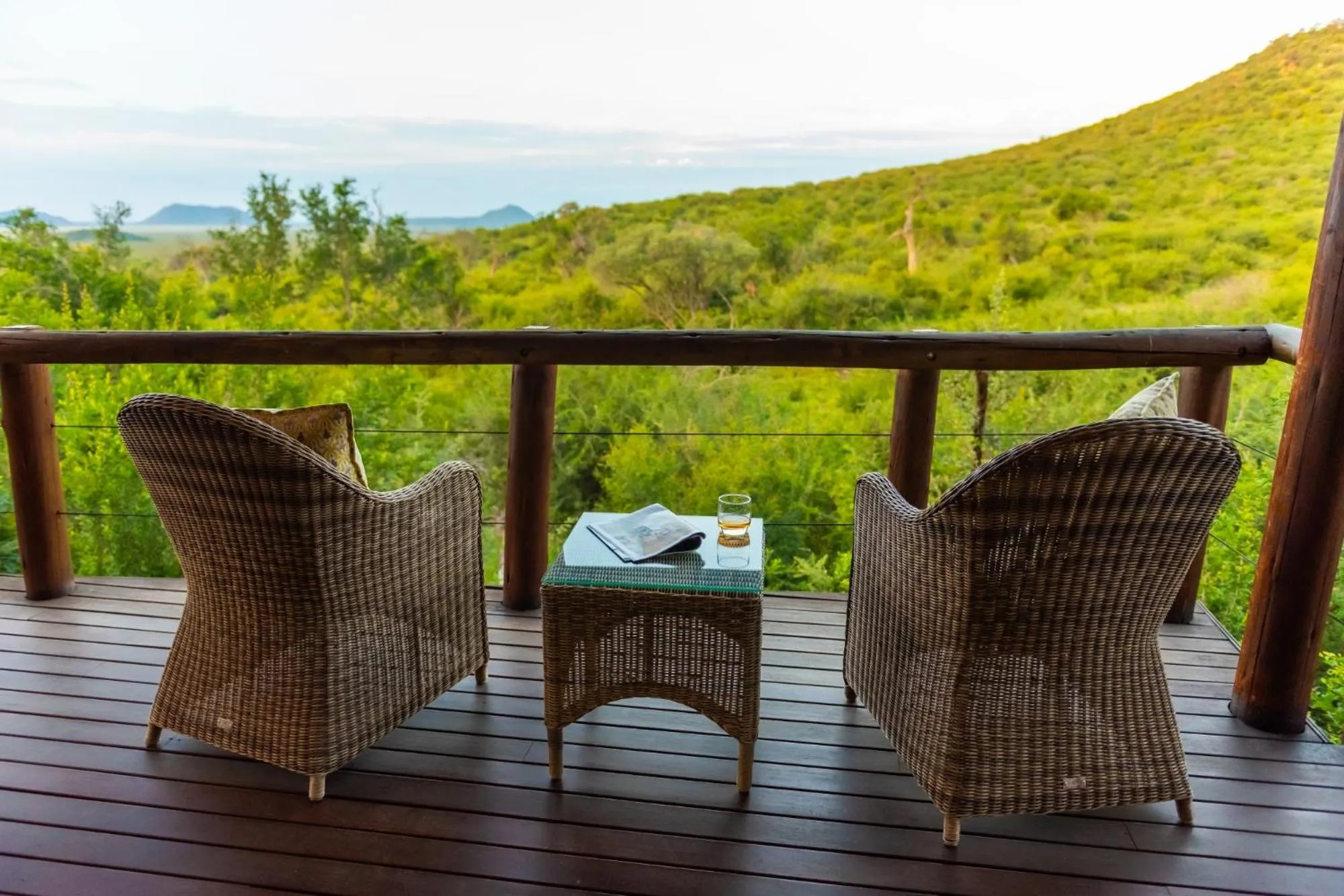 Patio in Impodimo Game Lodge