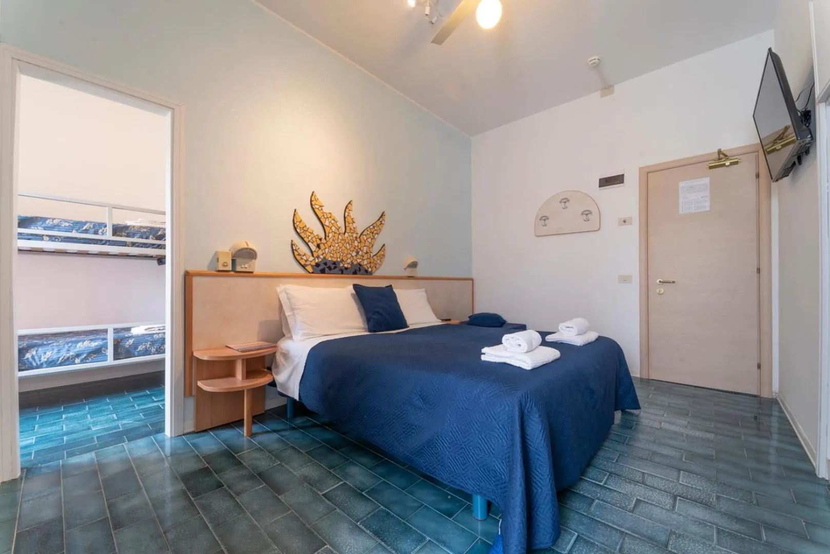 Bed in Hotel Giorgetti Orange