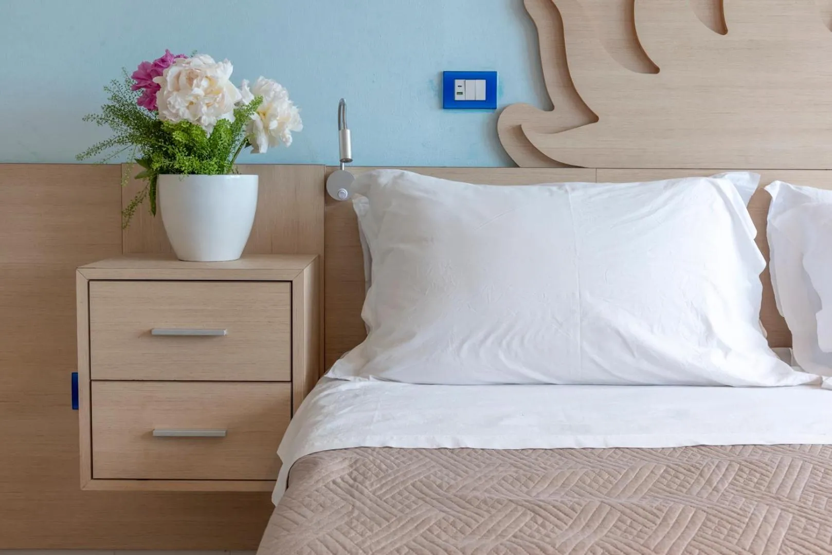 Bed in Hotel Giorgetti Orange