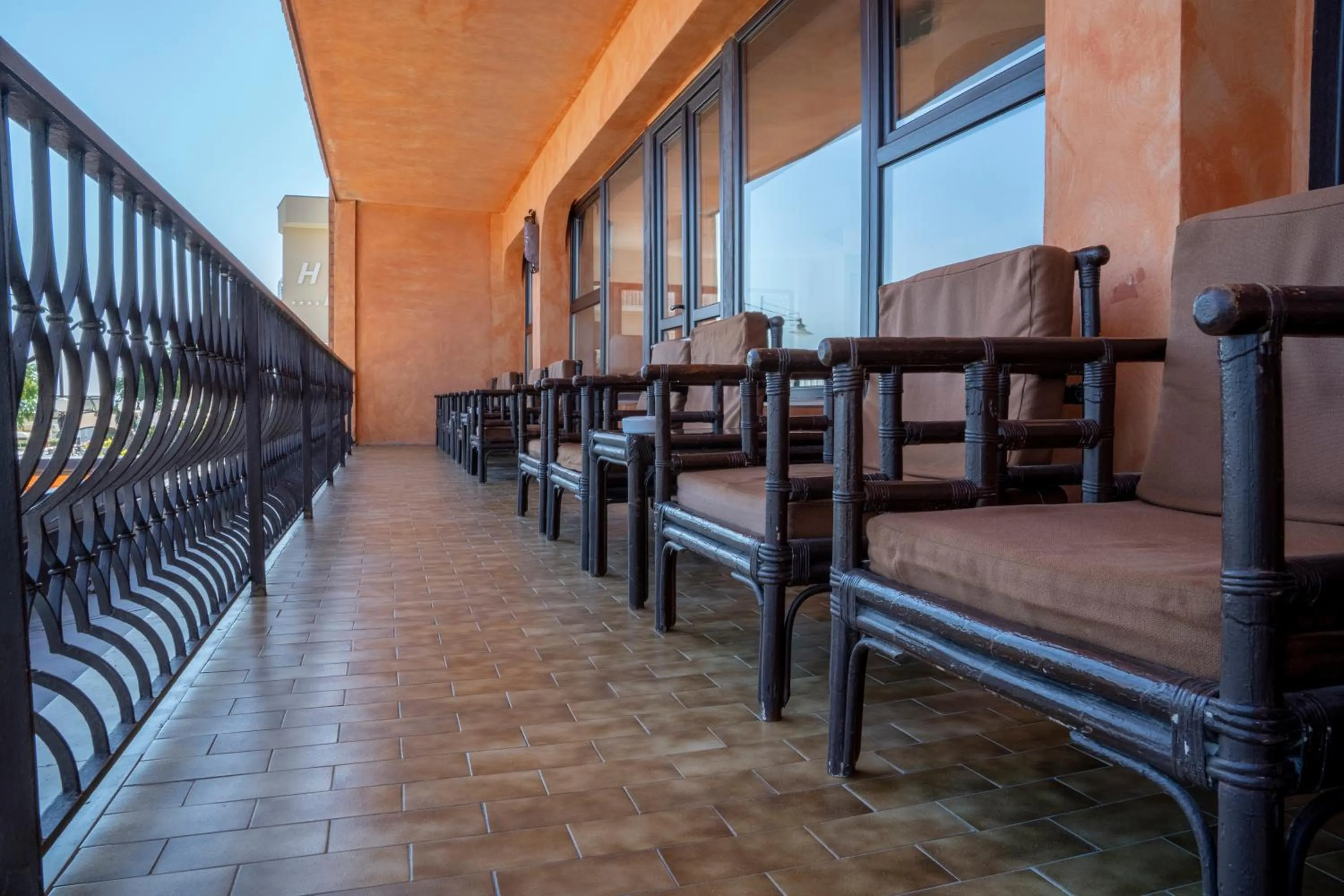 Balcony/Terrace in Hotel Giorgetti Orange