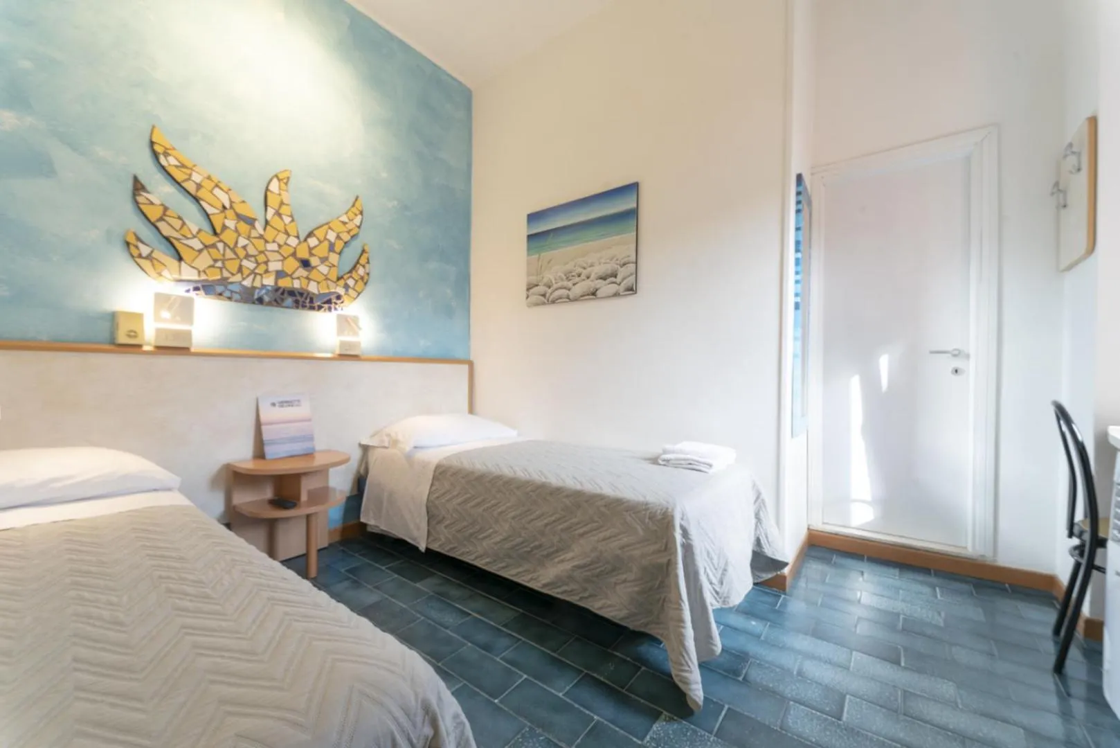 Bed in Hotel Giorgetti Orange