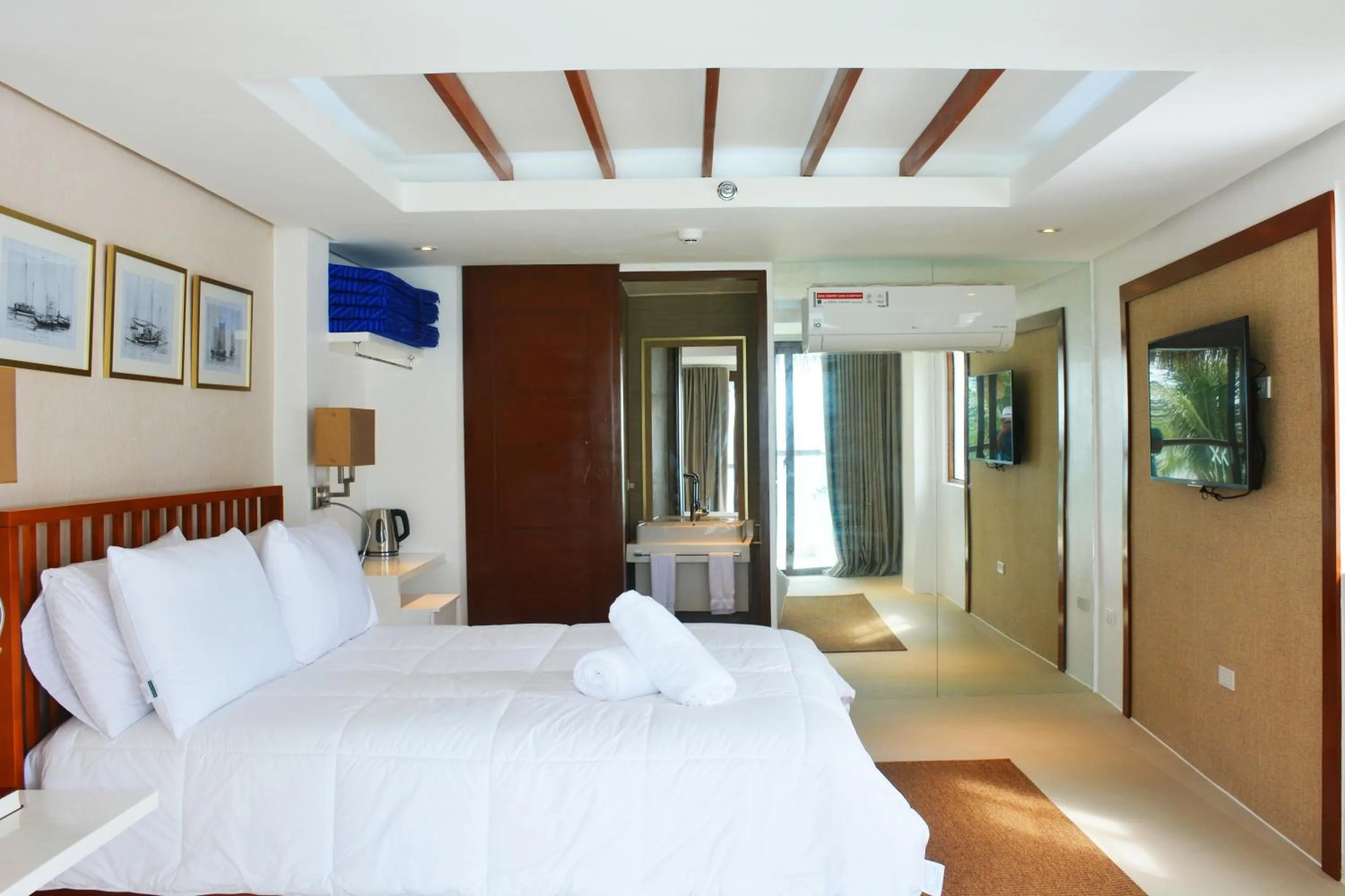 Bedroom, Bed in Signature Boracay Blue