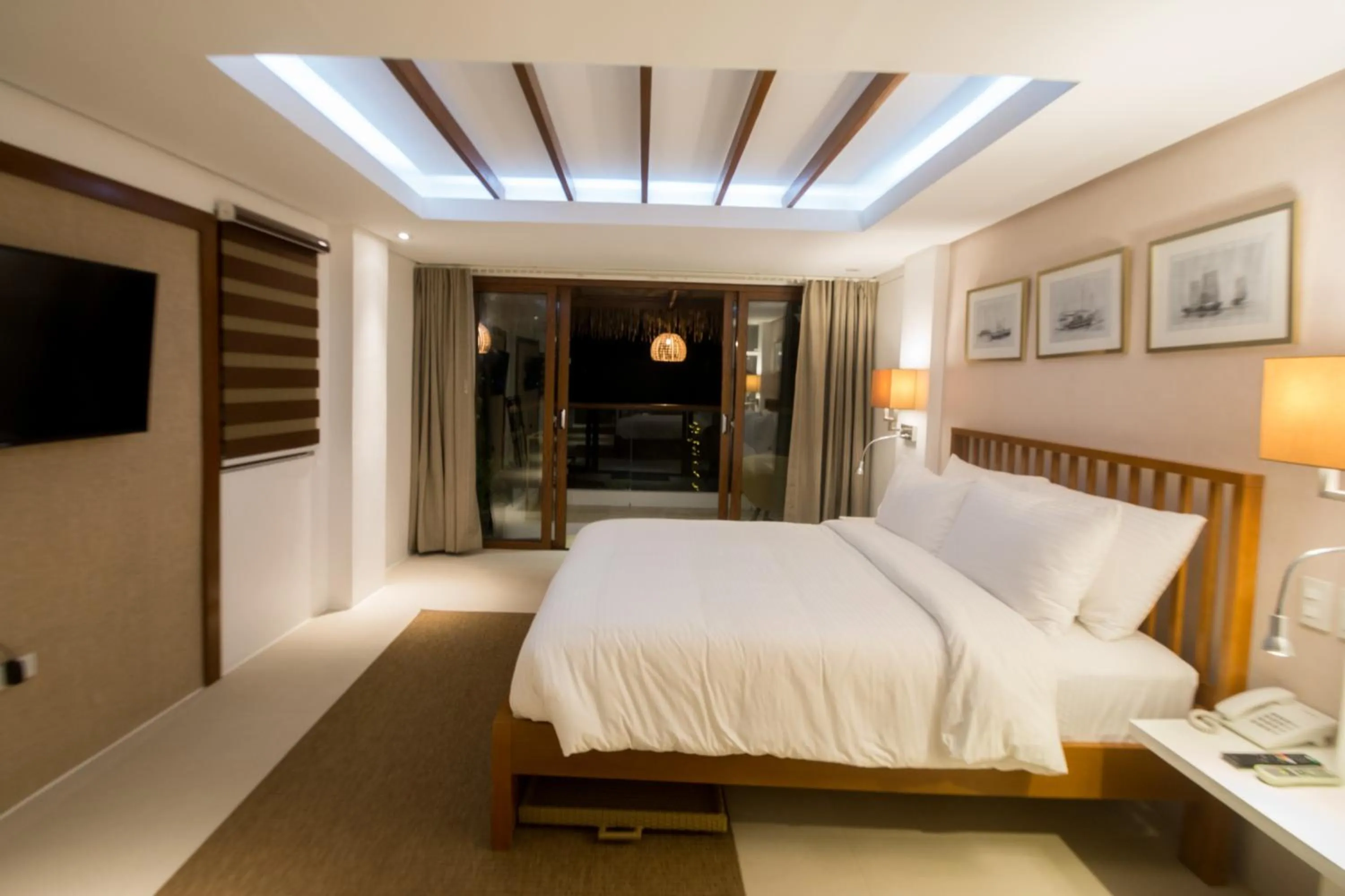 Bedroom, Bed in Signature Boracay Blue