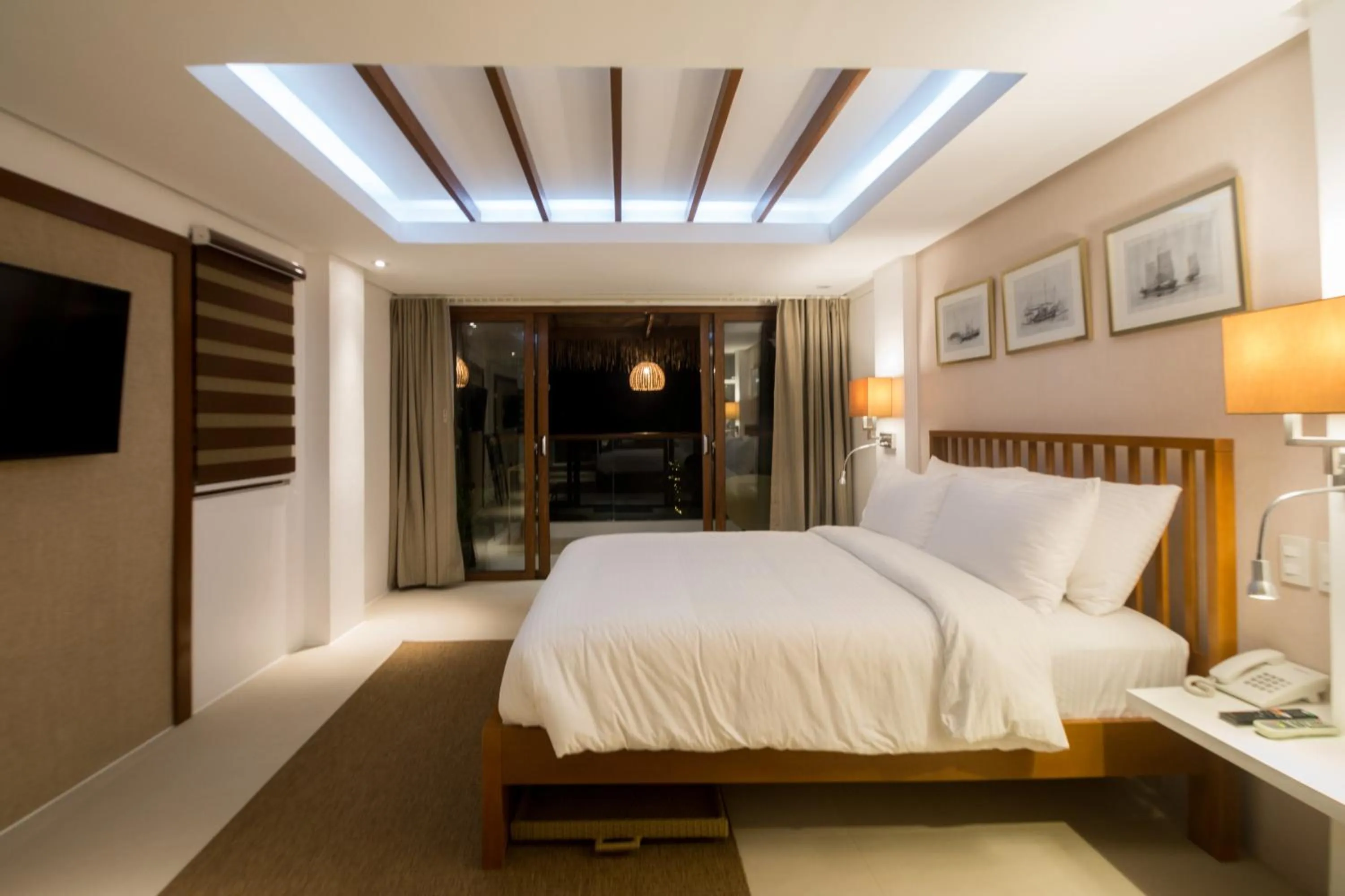 Bedroom, Bed in Signature Boracay Blue