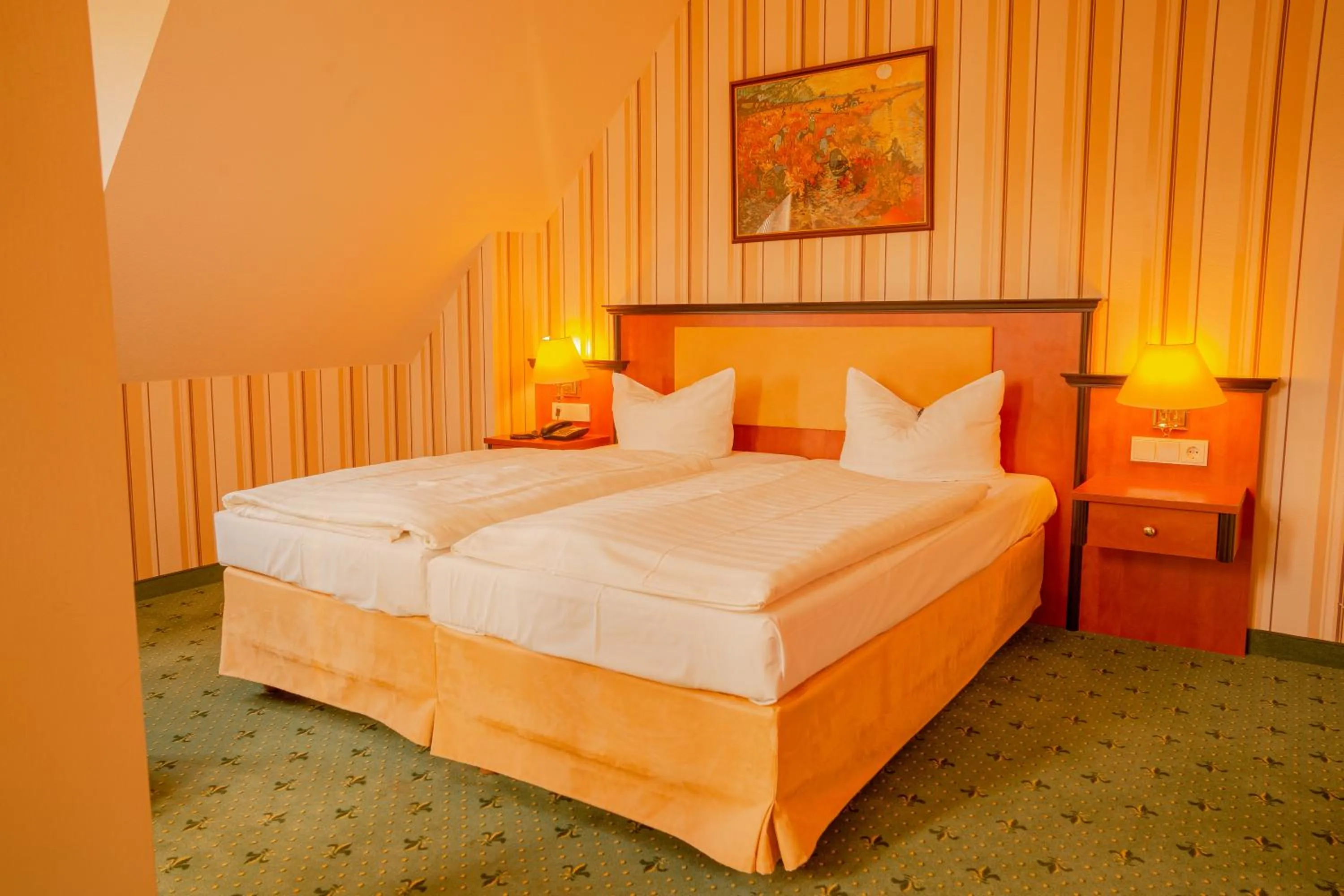 Bed in Alte Landratsvilla Hotel Bender