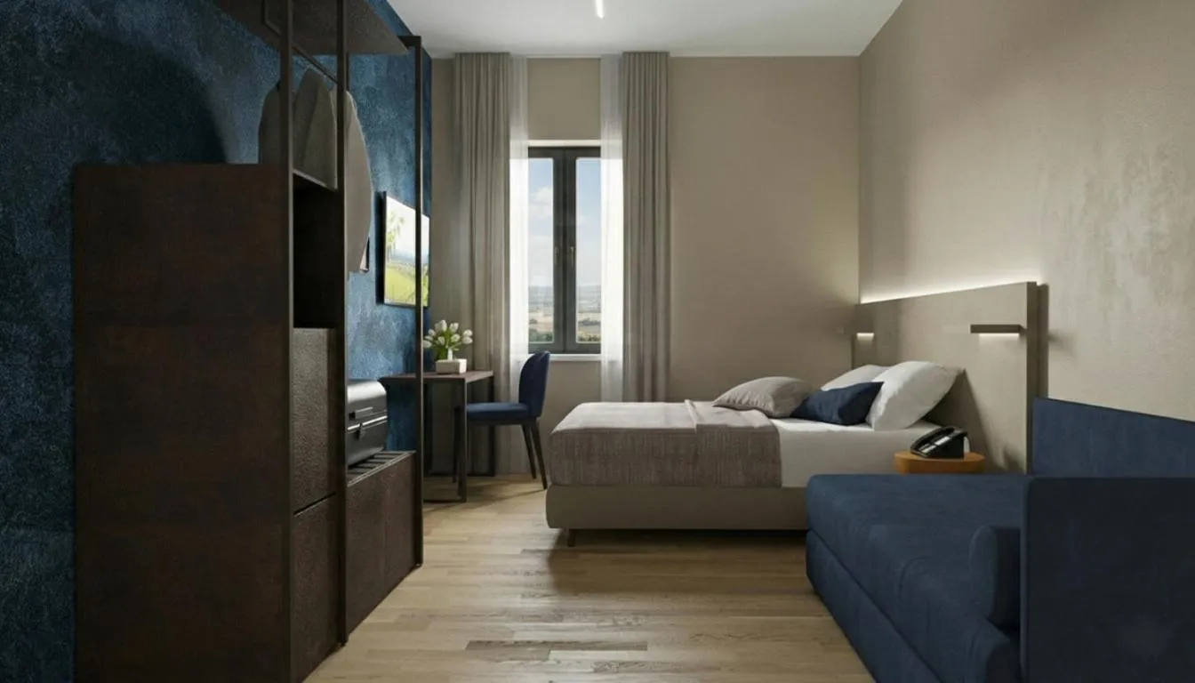 Bedroom, Bed in Hotel Ristorante Dante