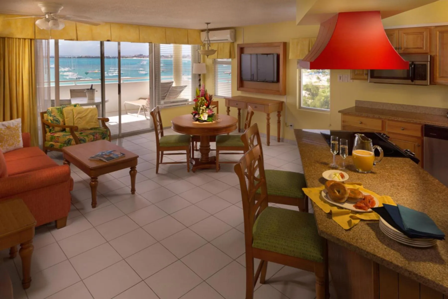 Kitchen or kitchenette in The Atrium Beach Resort and Spa Sint Maarten, Ascend Hotel Collection