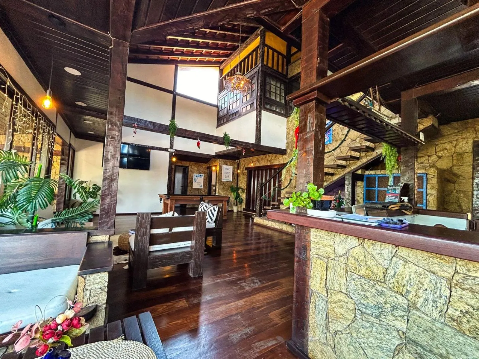 Lobby or reception in Pousada Solar de Búzios