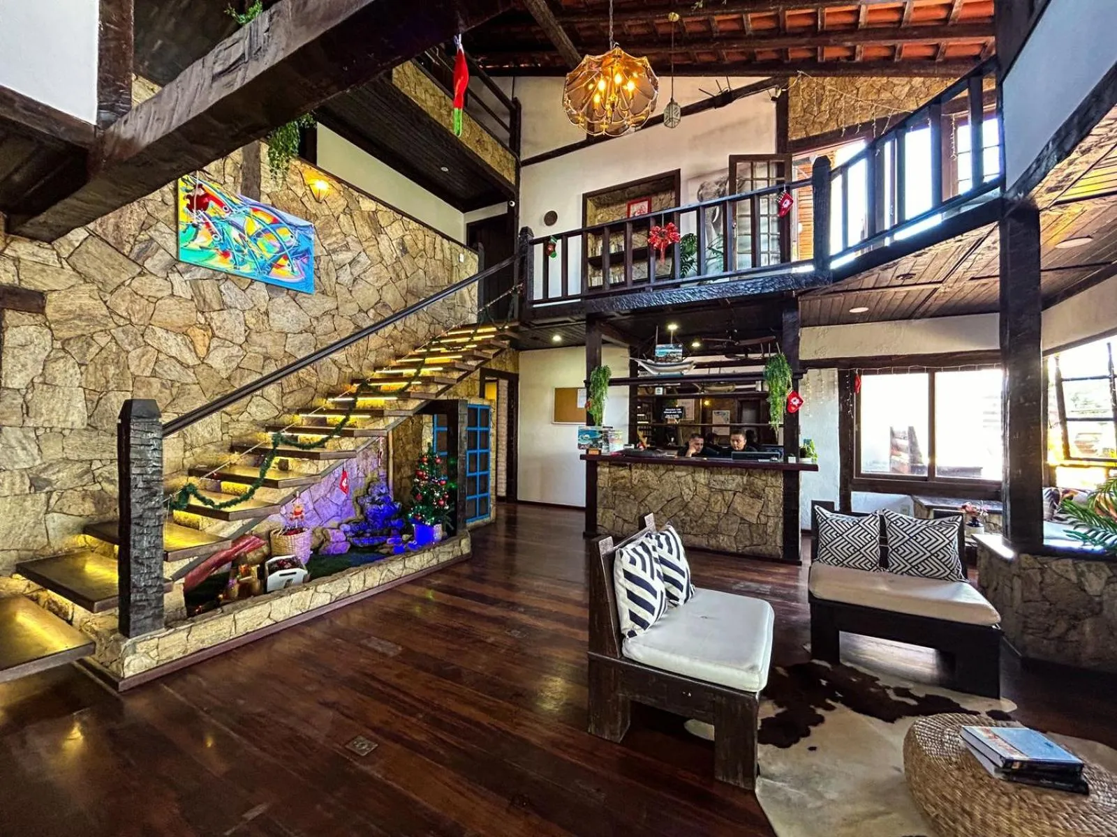 Lobby or reception in Pousada Solar de Búzios