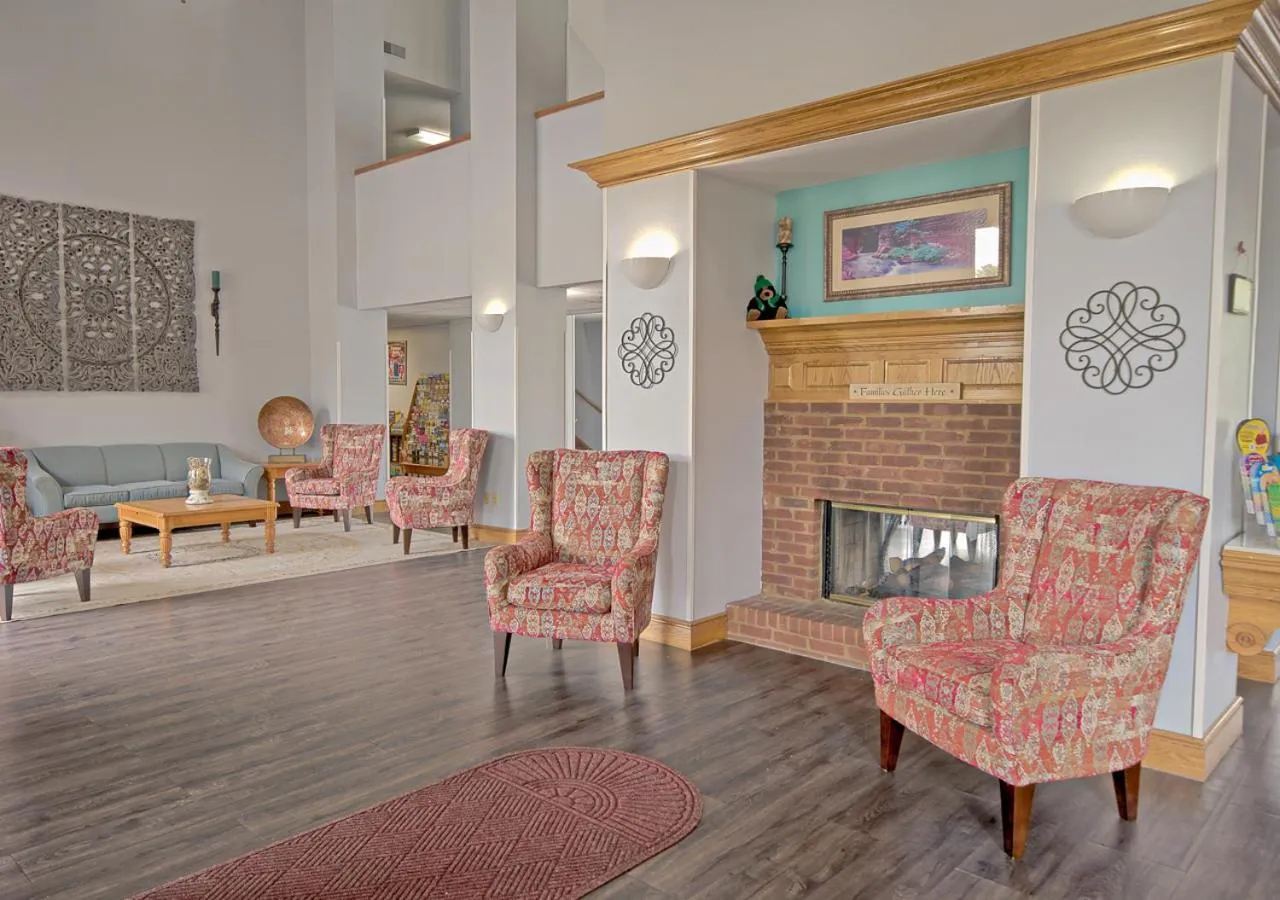 Seating area in All Season Suites