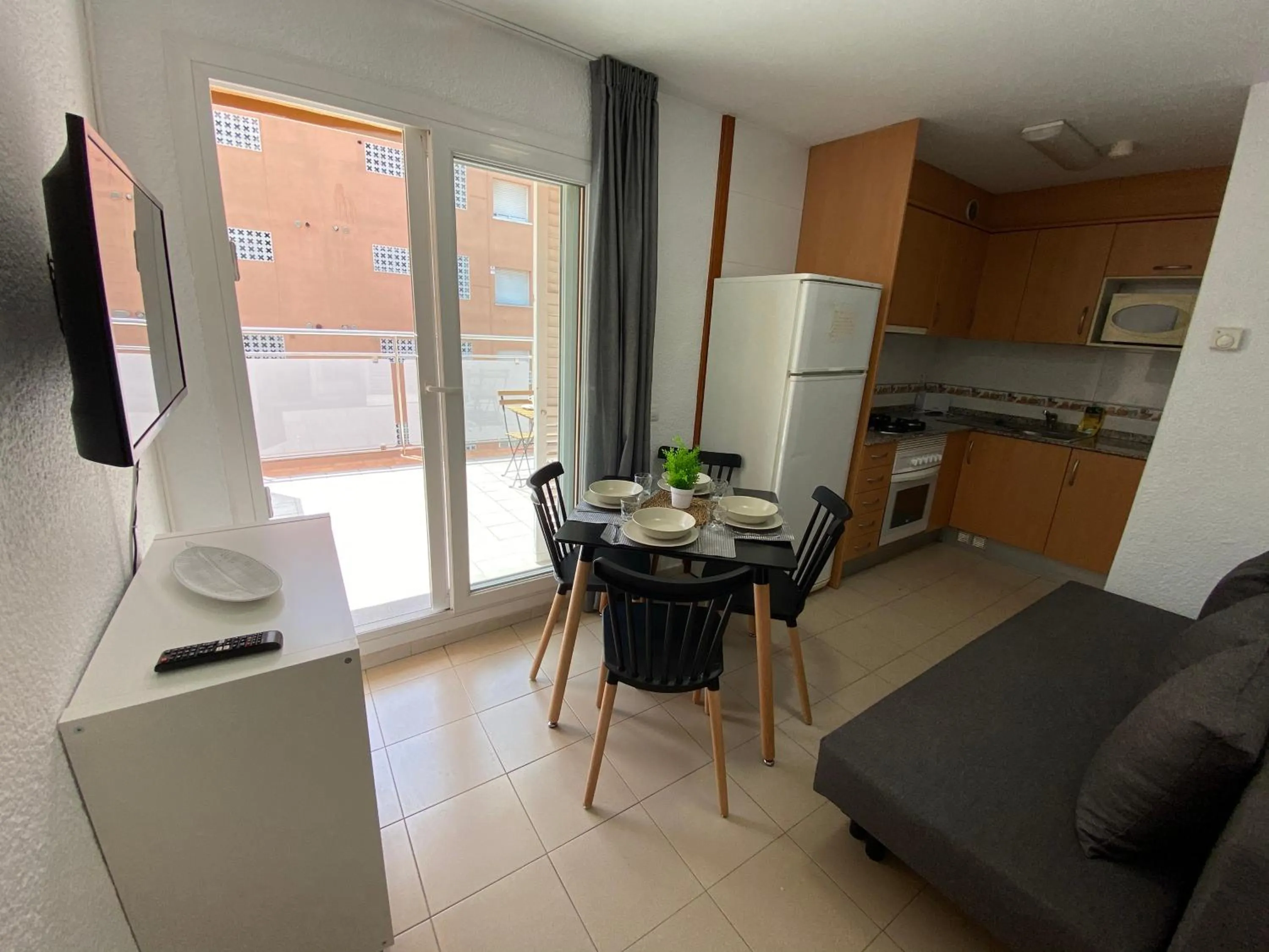 Kitchen or kitchenette in Apartamentos AR Isern