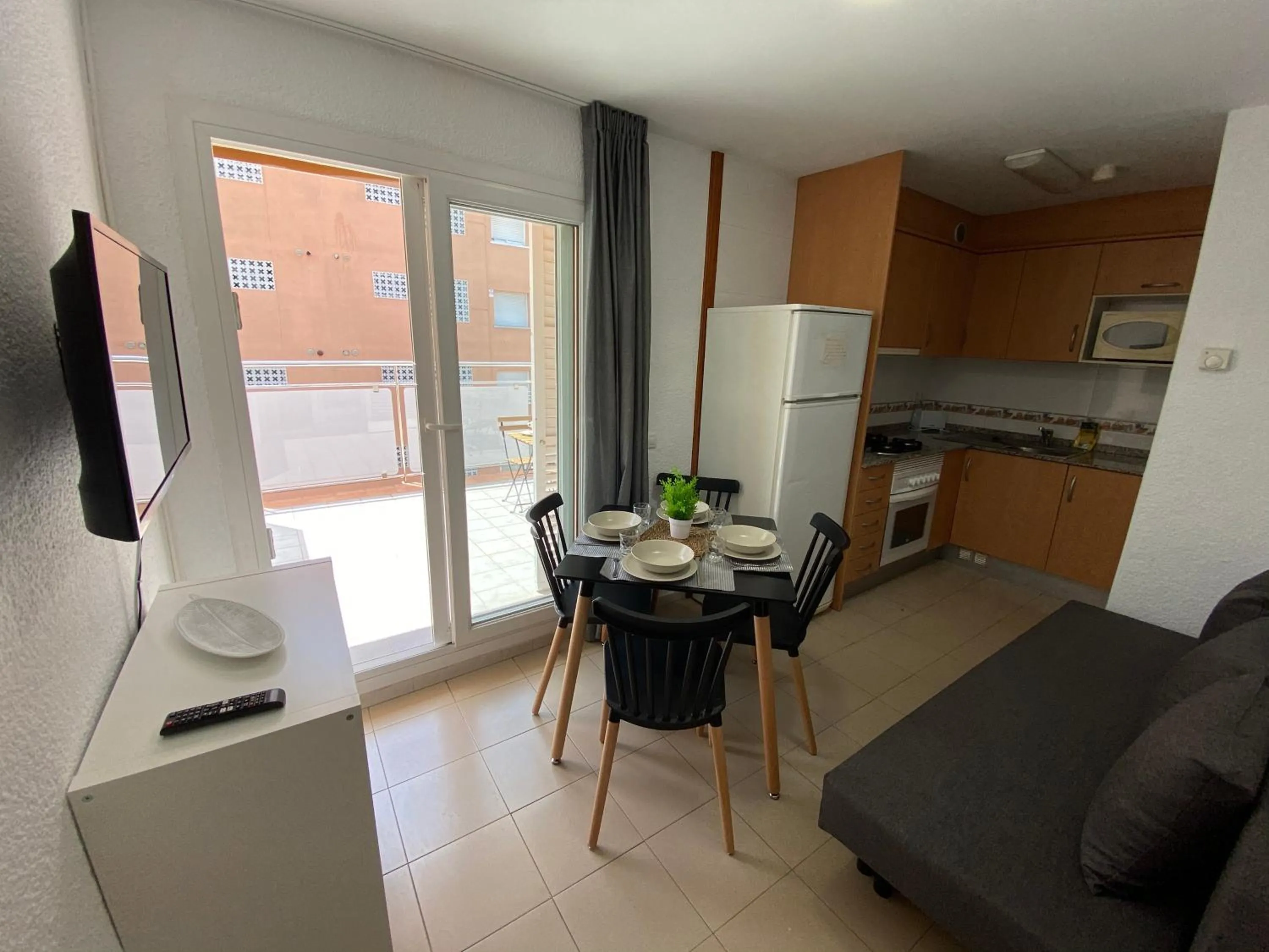 Kitchen or kitchenette in Apartamentos AR Isern