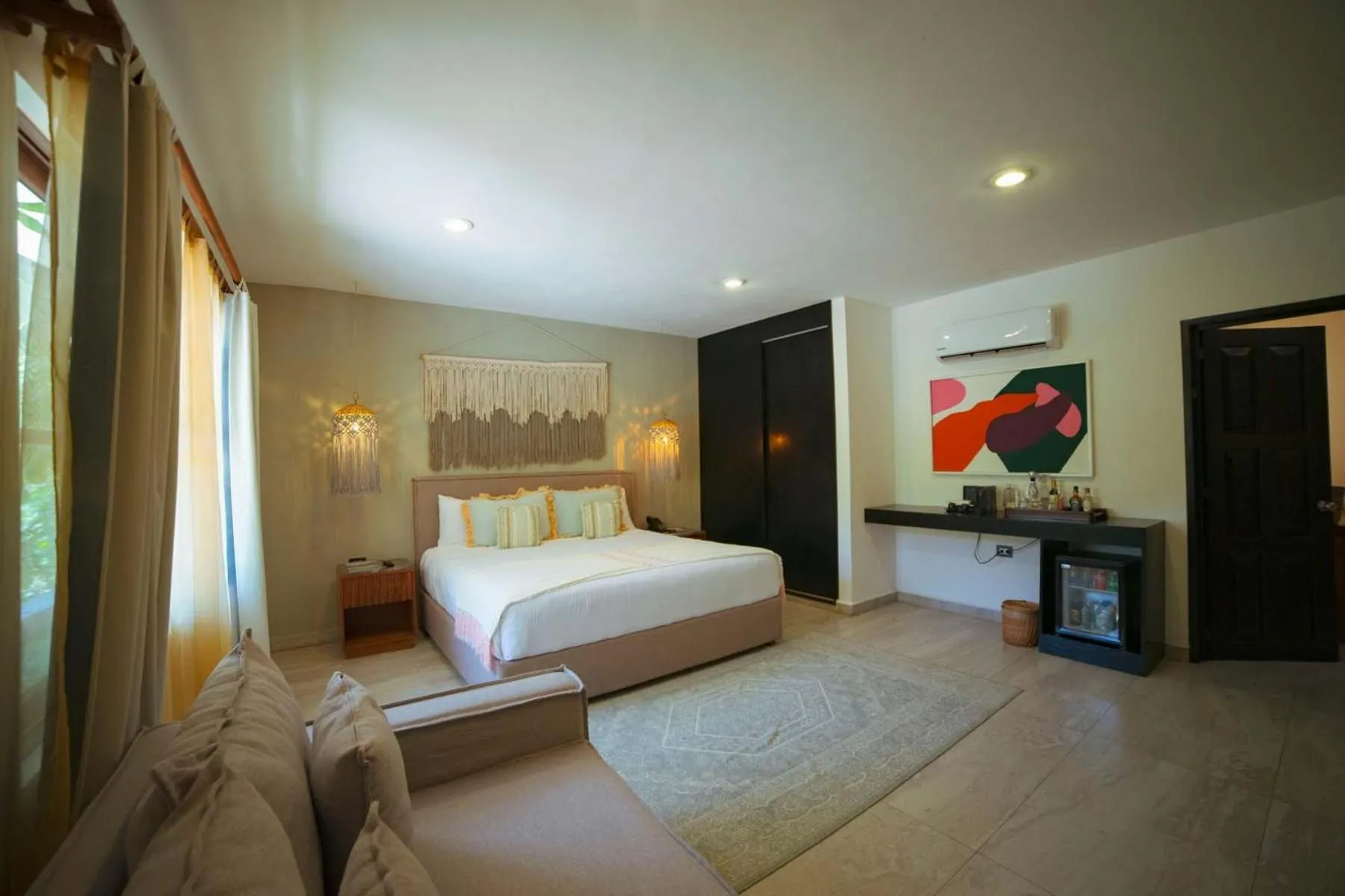 Bed in Ana y Jose Tulum Hotel & Beach Club