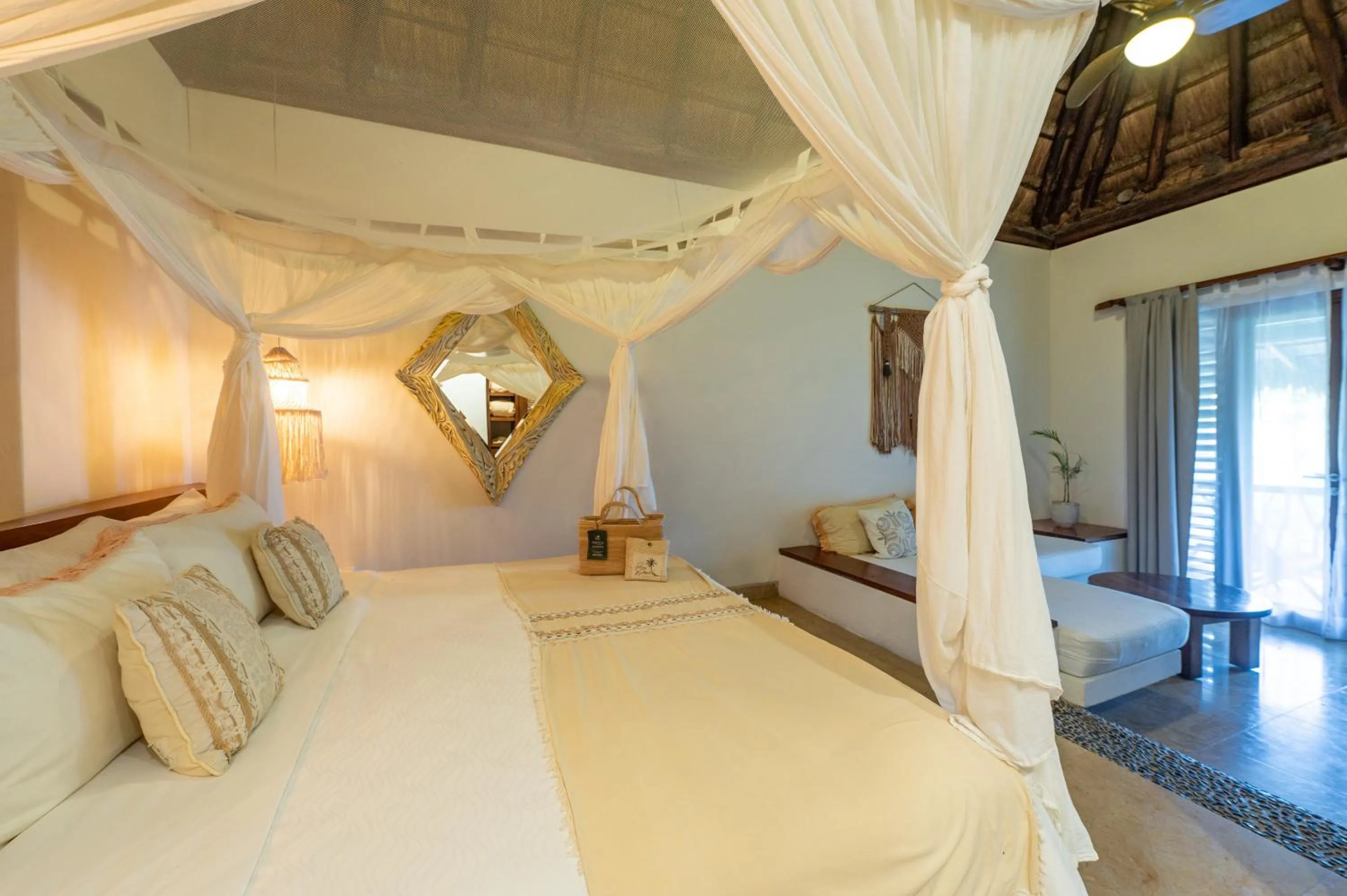 Bed in Ana y Jose Tulum Hotel & Beach Club