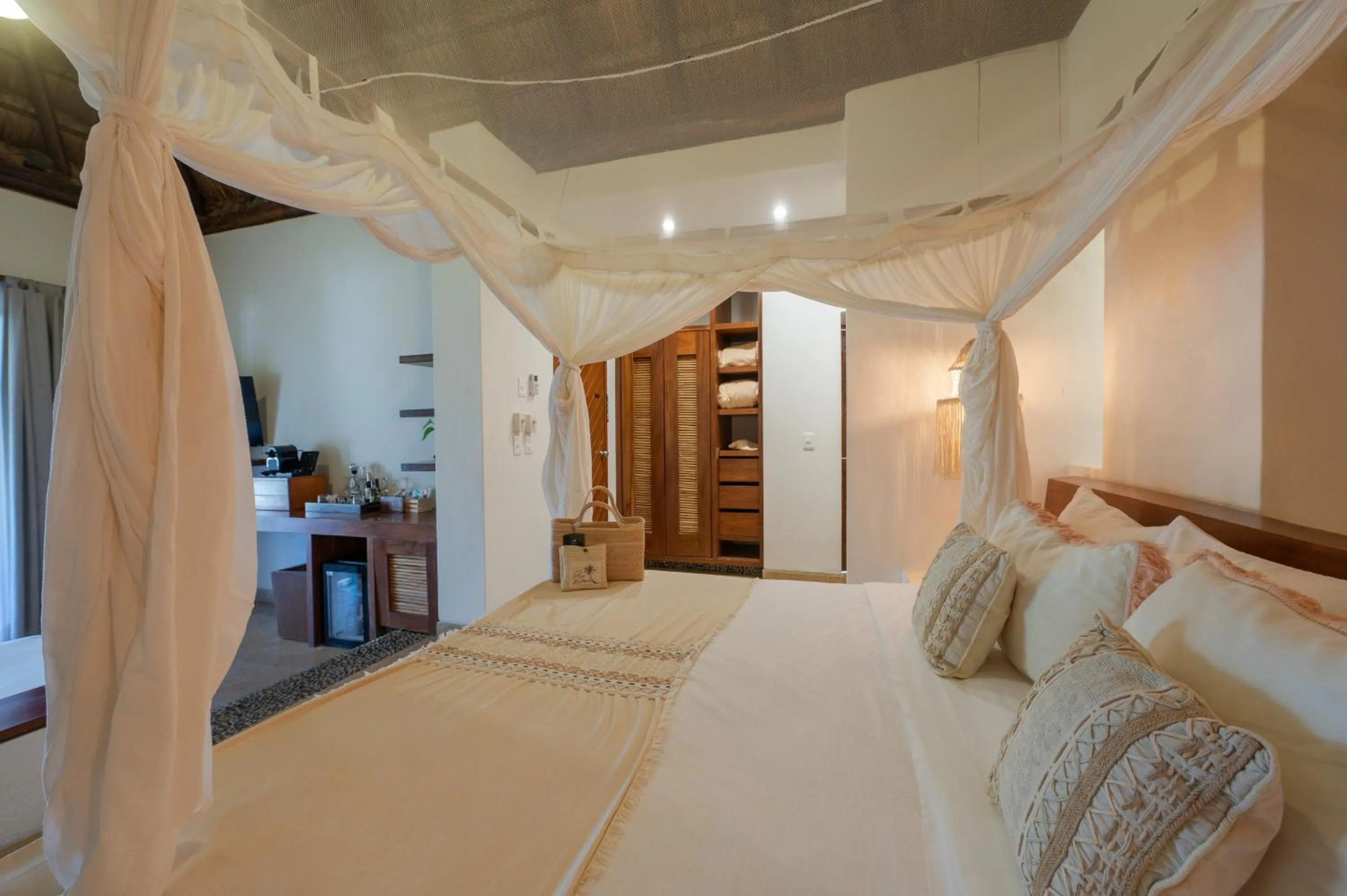 Bed in Ana y Jose Tulum Hotel & Beach Club