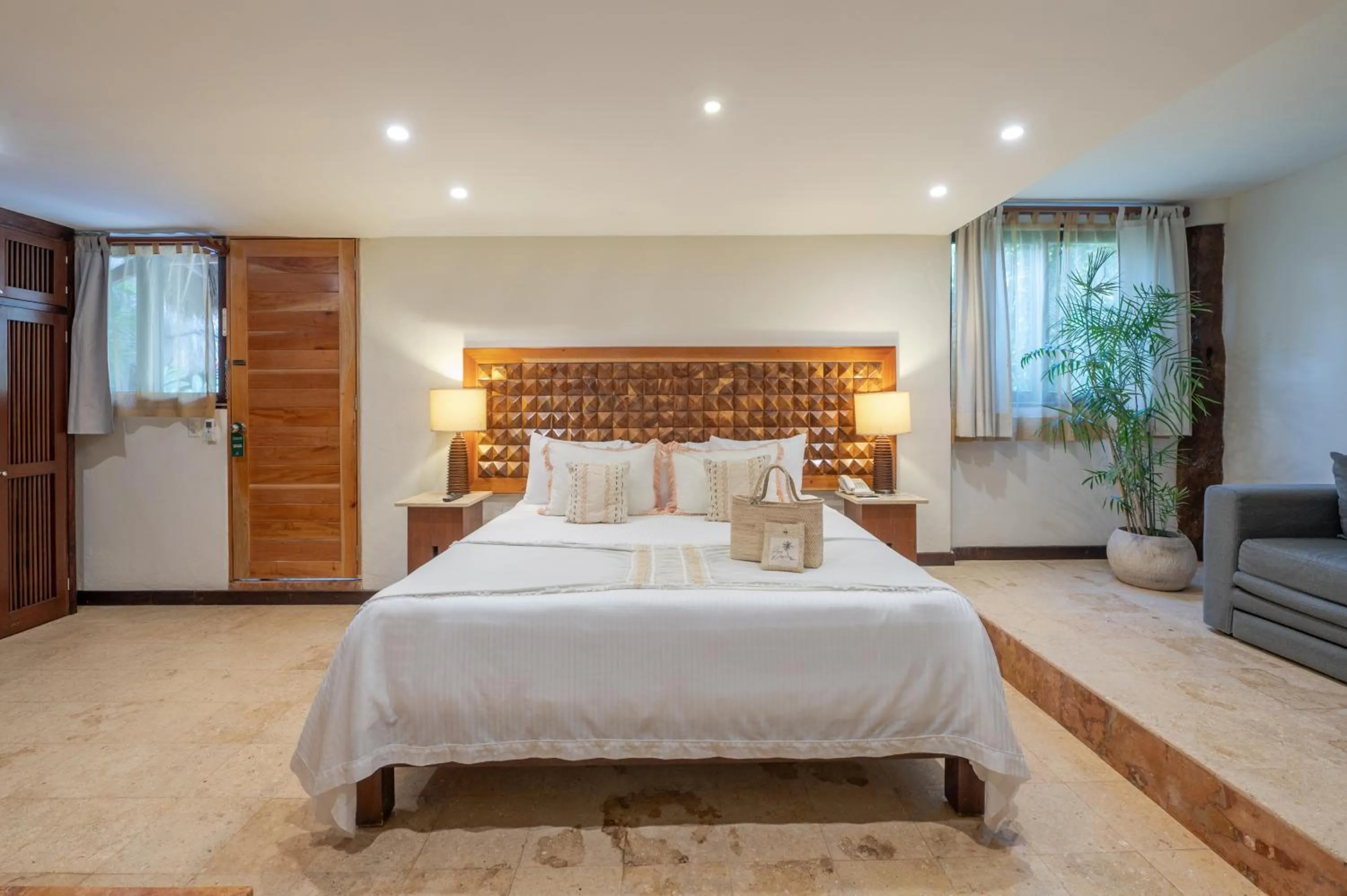 Bed in Ana y Jose Tulum Hotel & Beach Club