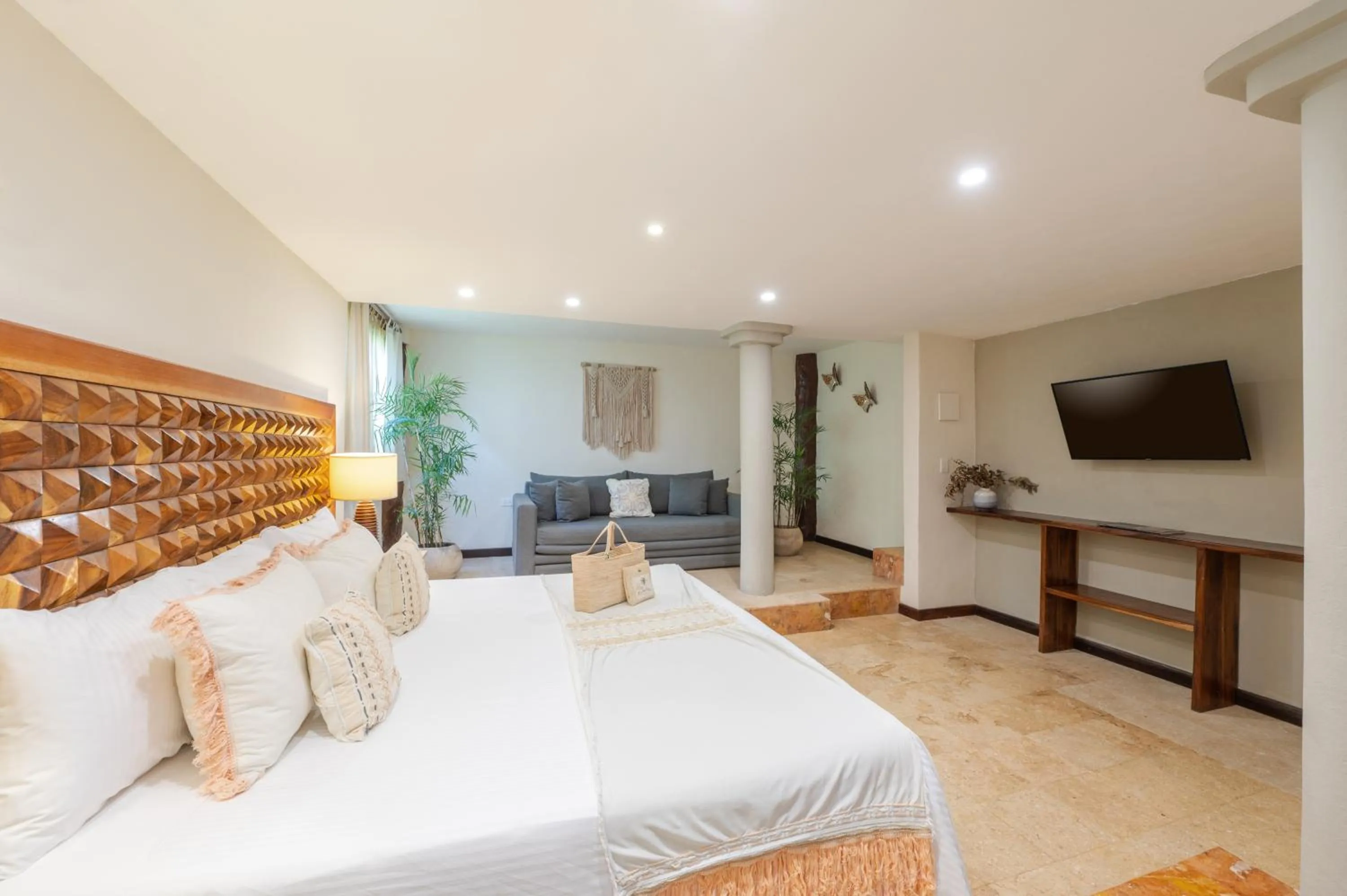 TV and multimedia, Bed in Ana y Jose Tulum Hotel & Beach Club