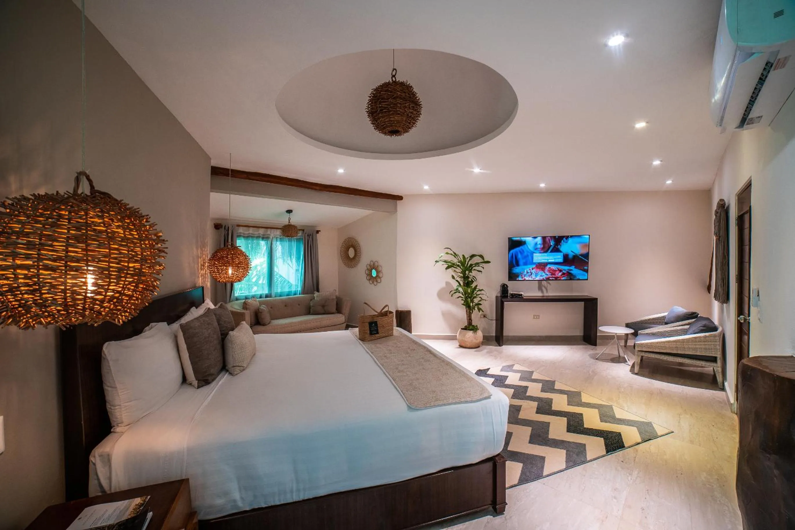 TV and multimedia, Bed in Ana y Jose Tulum Hotel & Beach Club