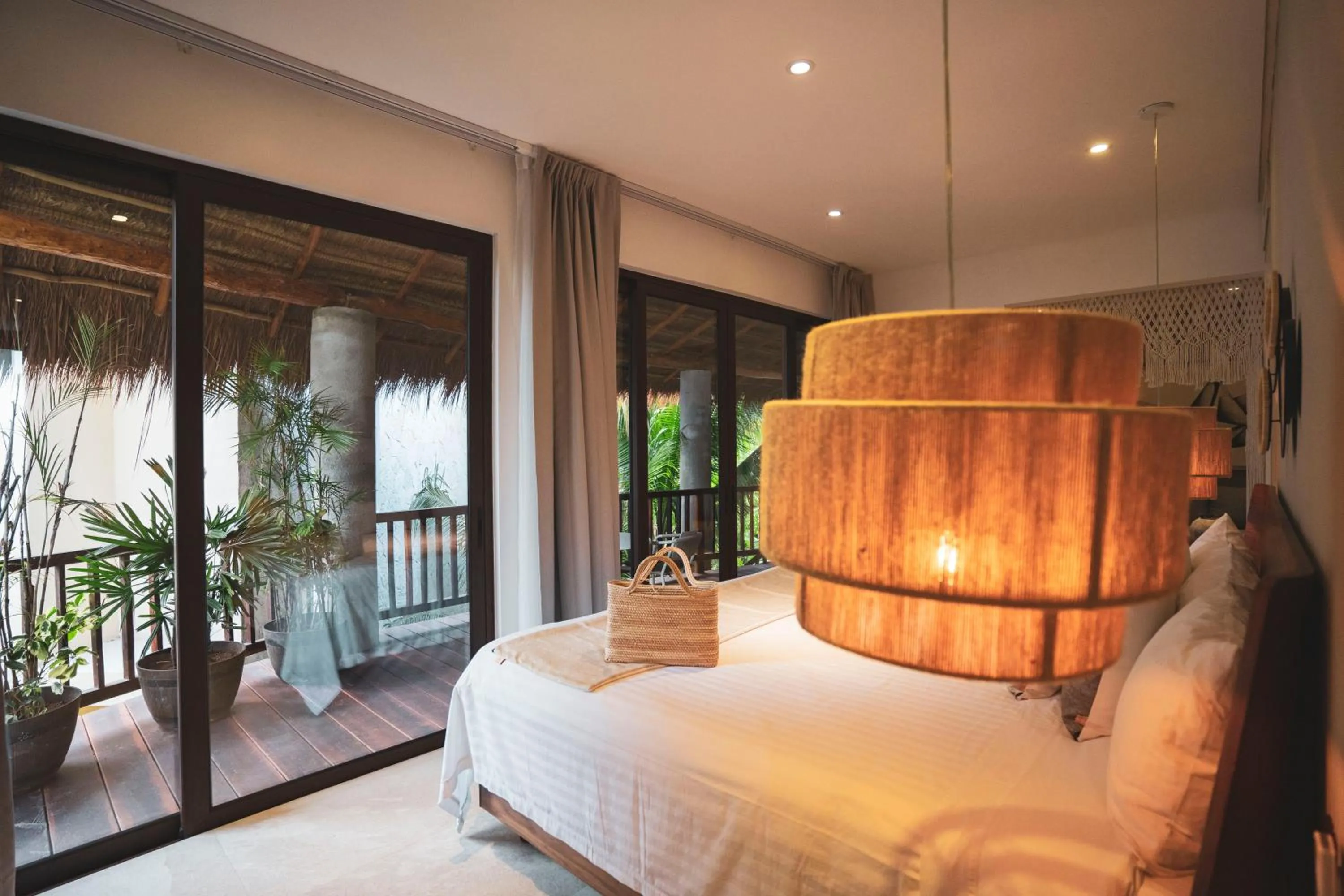 View (from property/room), Bed in Ana y Jose Tulum Hotel & Beach Club